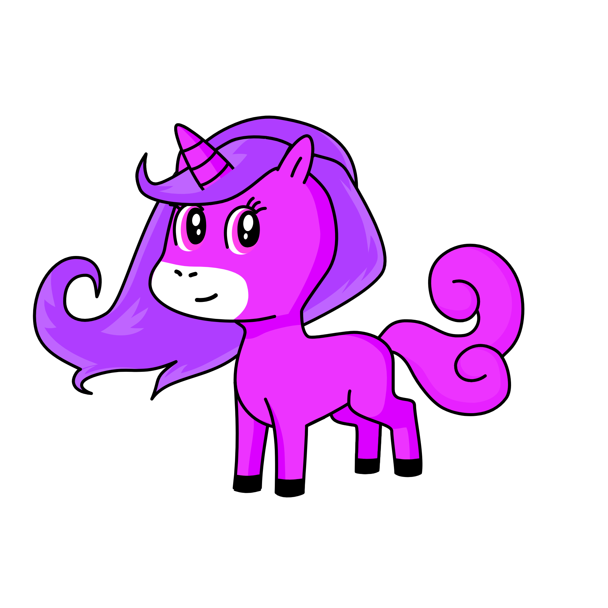 pink, the unicorn