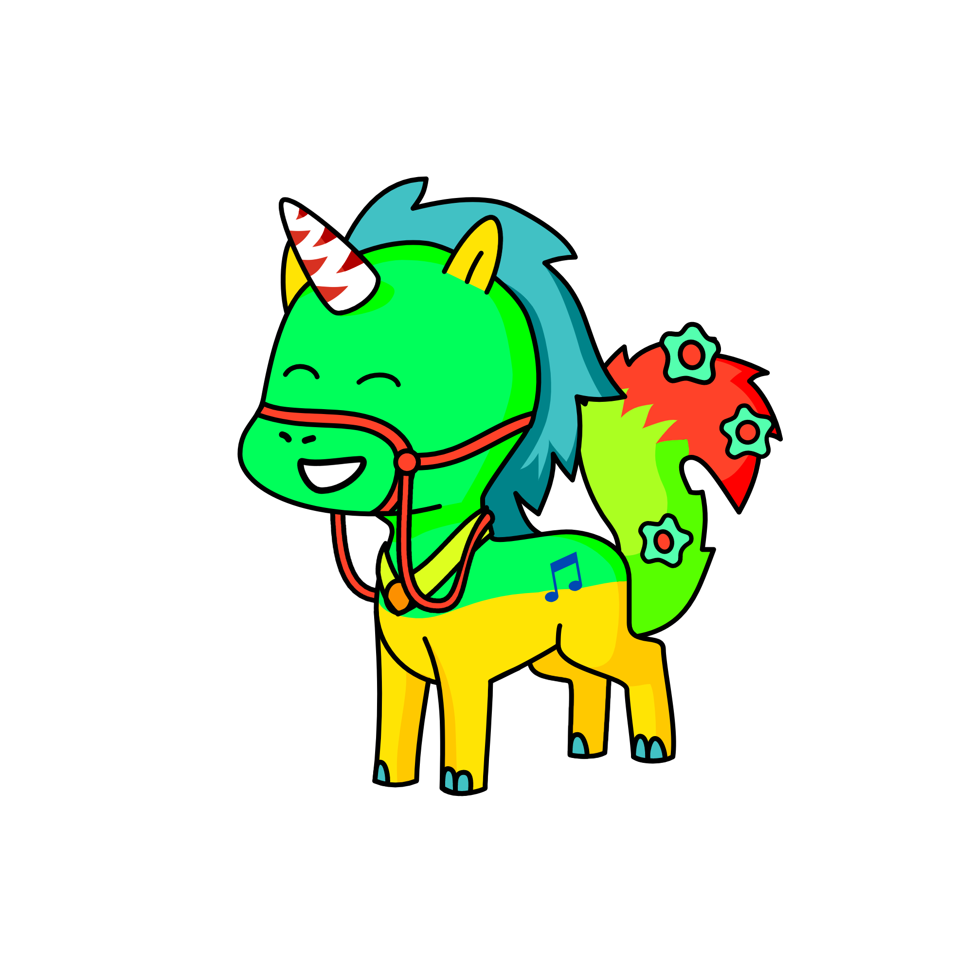 Music Forest, the unicorn