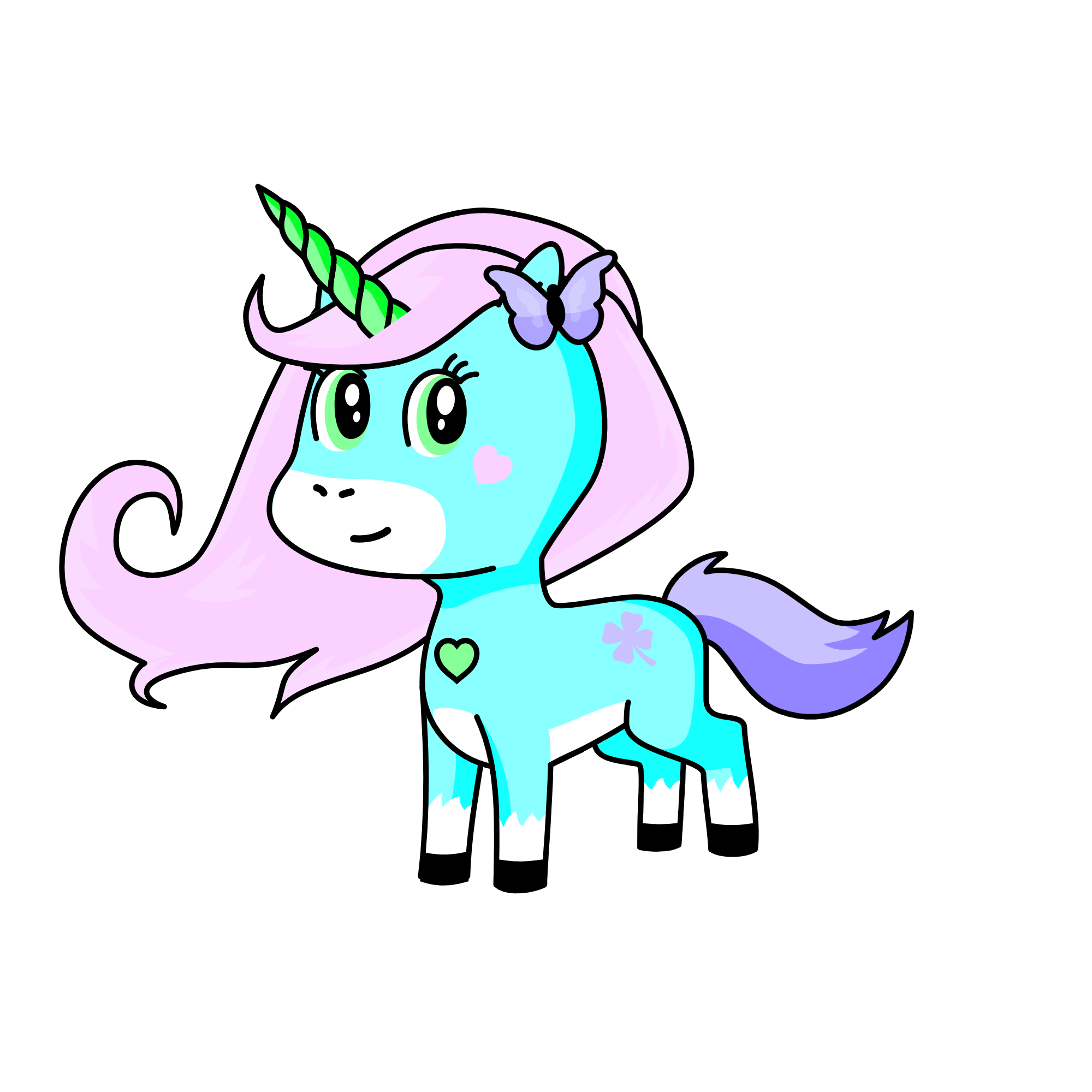 b, the unicorn