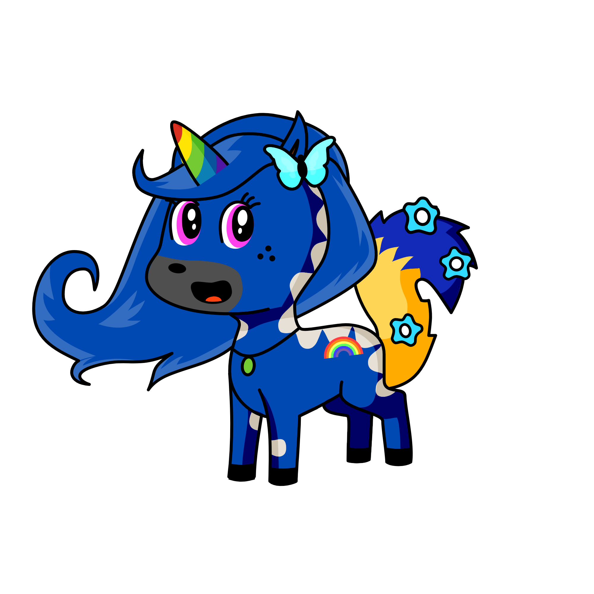 rainbow, the unicorn