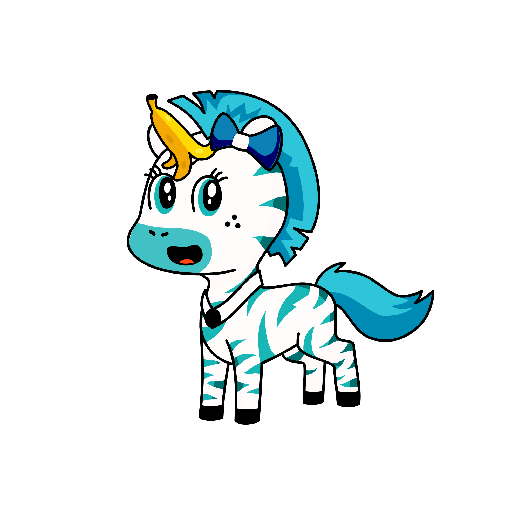 BlueStripe, the unicorn