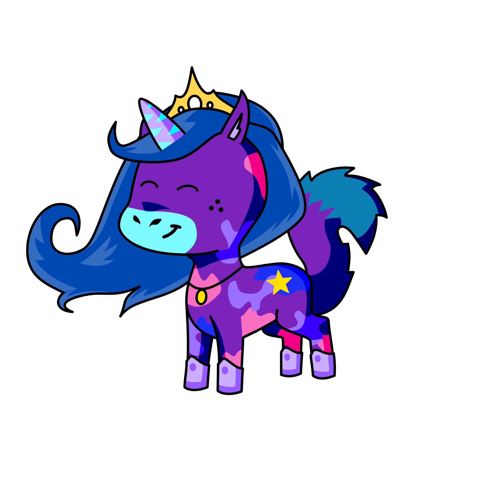 Queen Nebula, the unicorn