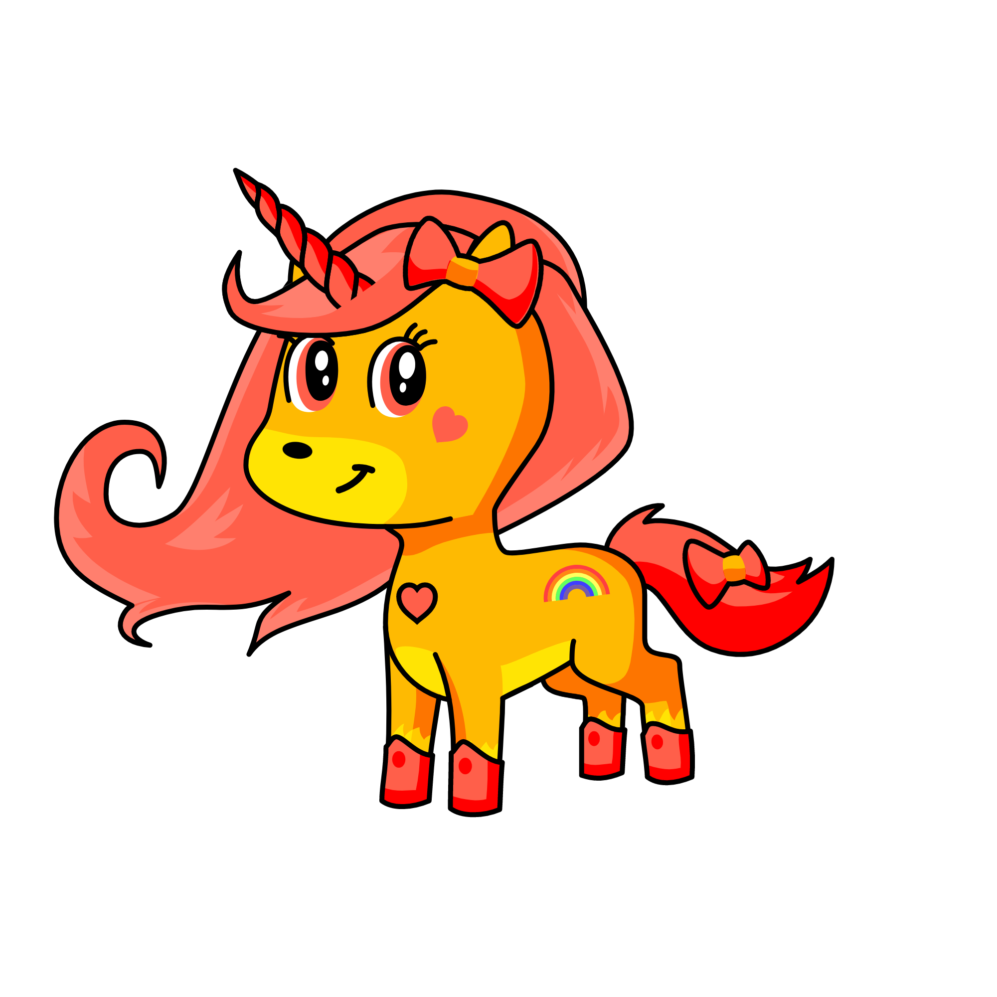 Dawn, the unicorn