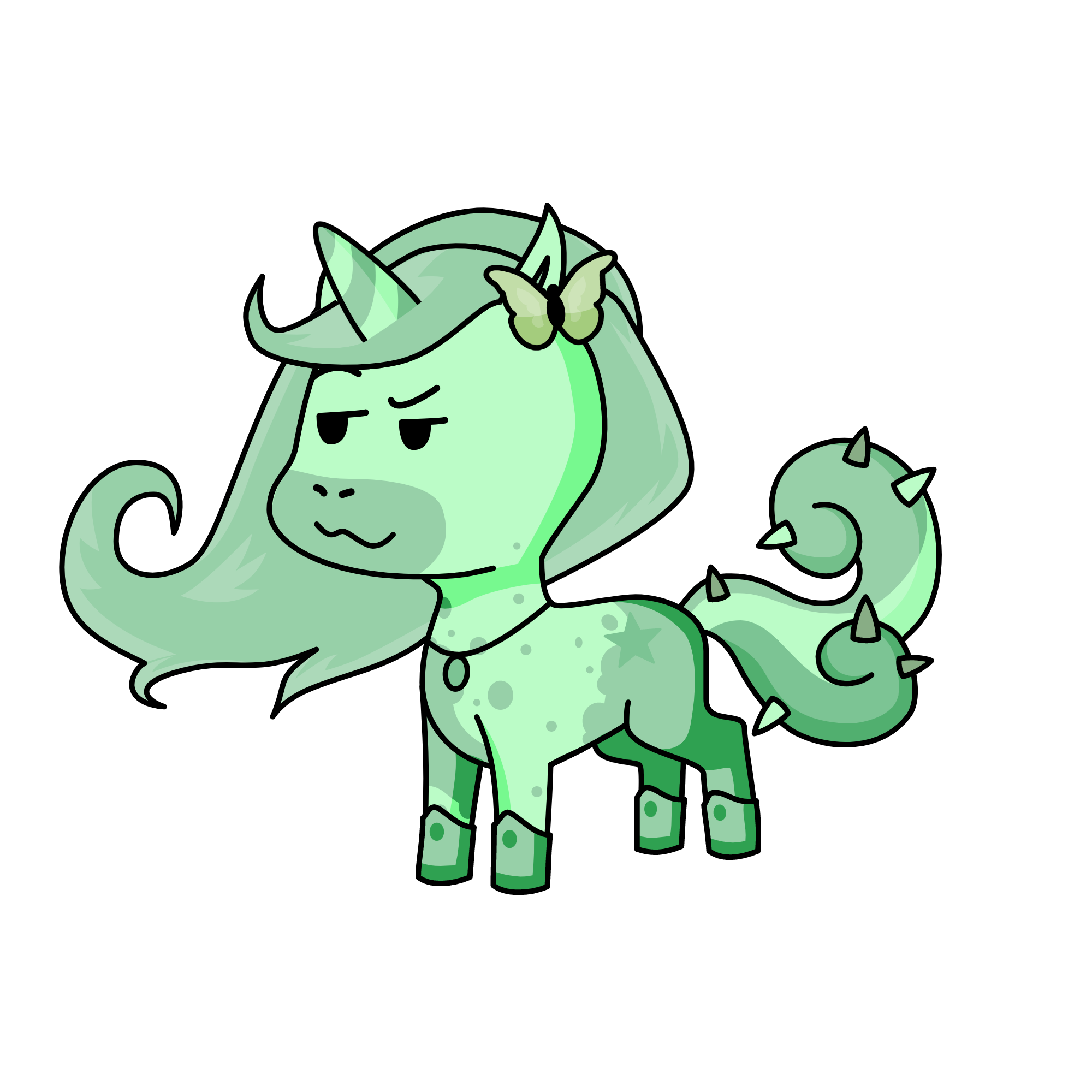 Minty, the unicorn