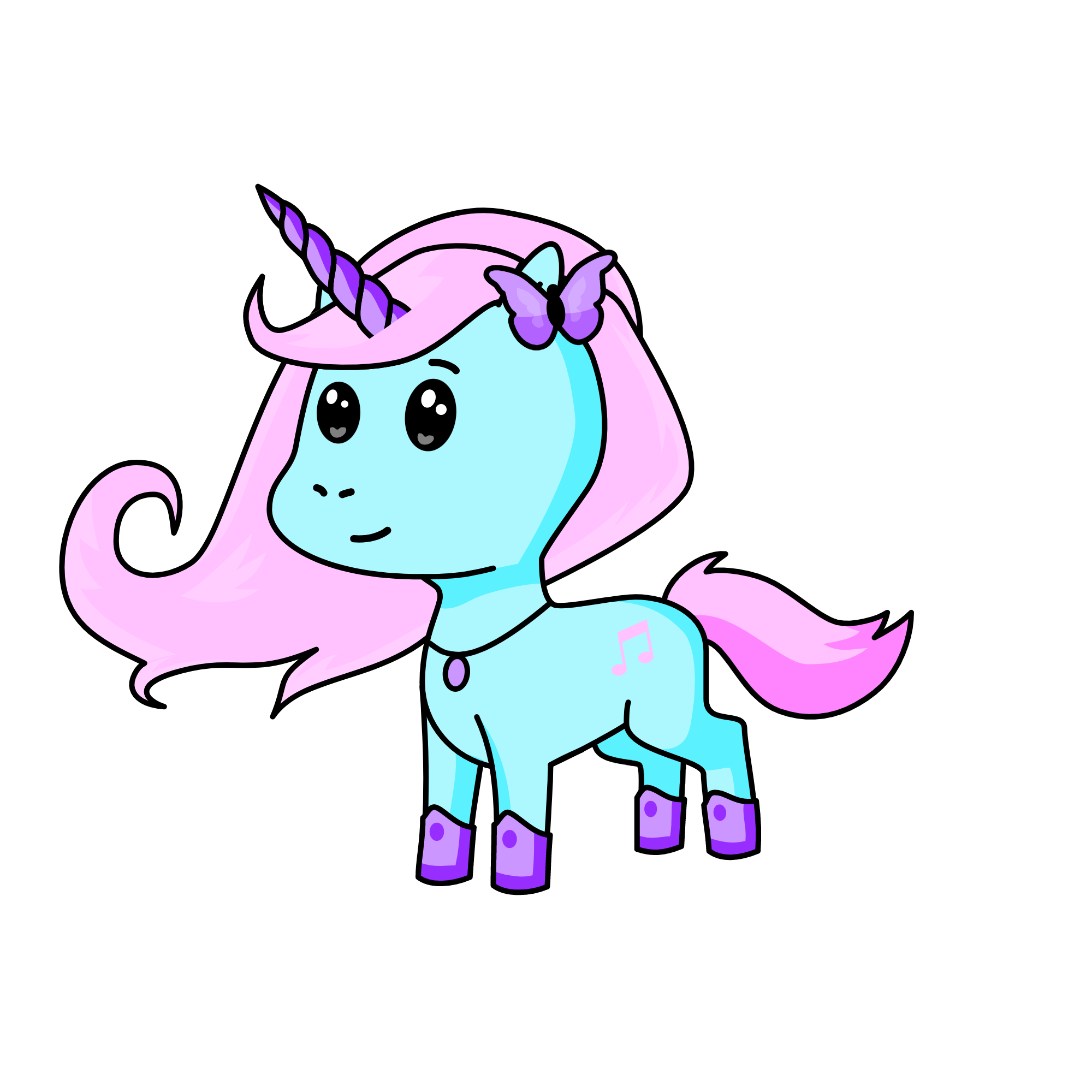 Melody, the unicorn