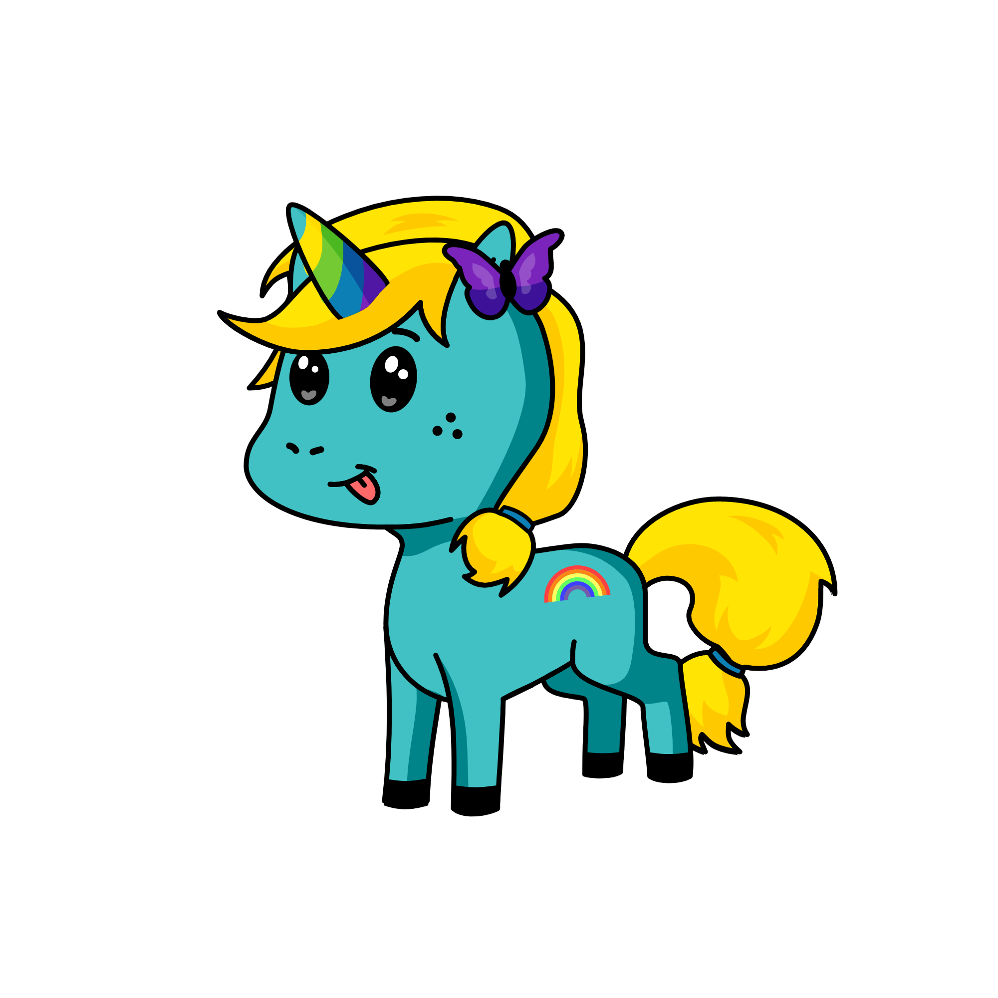 Glitter, the unicorn