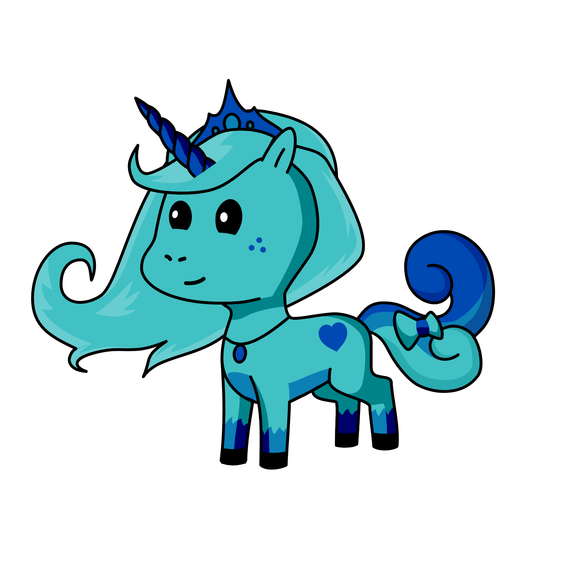 queen skyheart, the unicorn