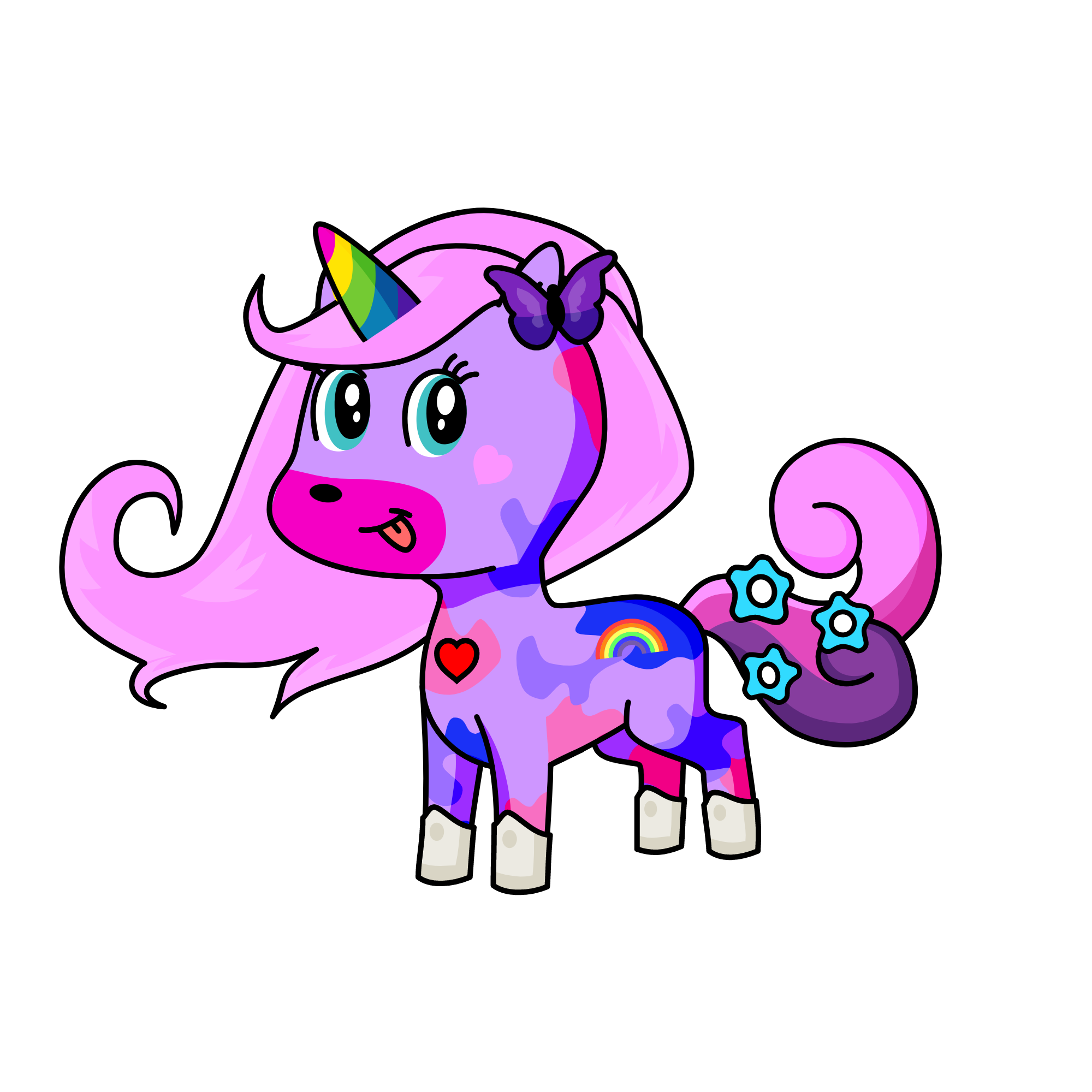 star rainbow, the unicorn