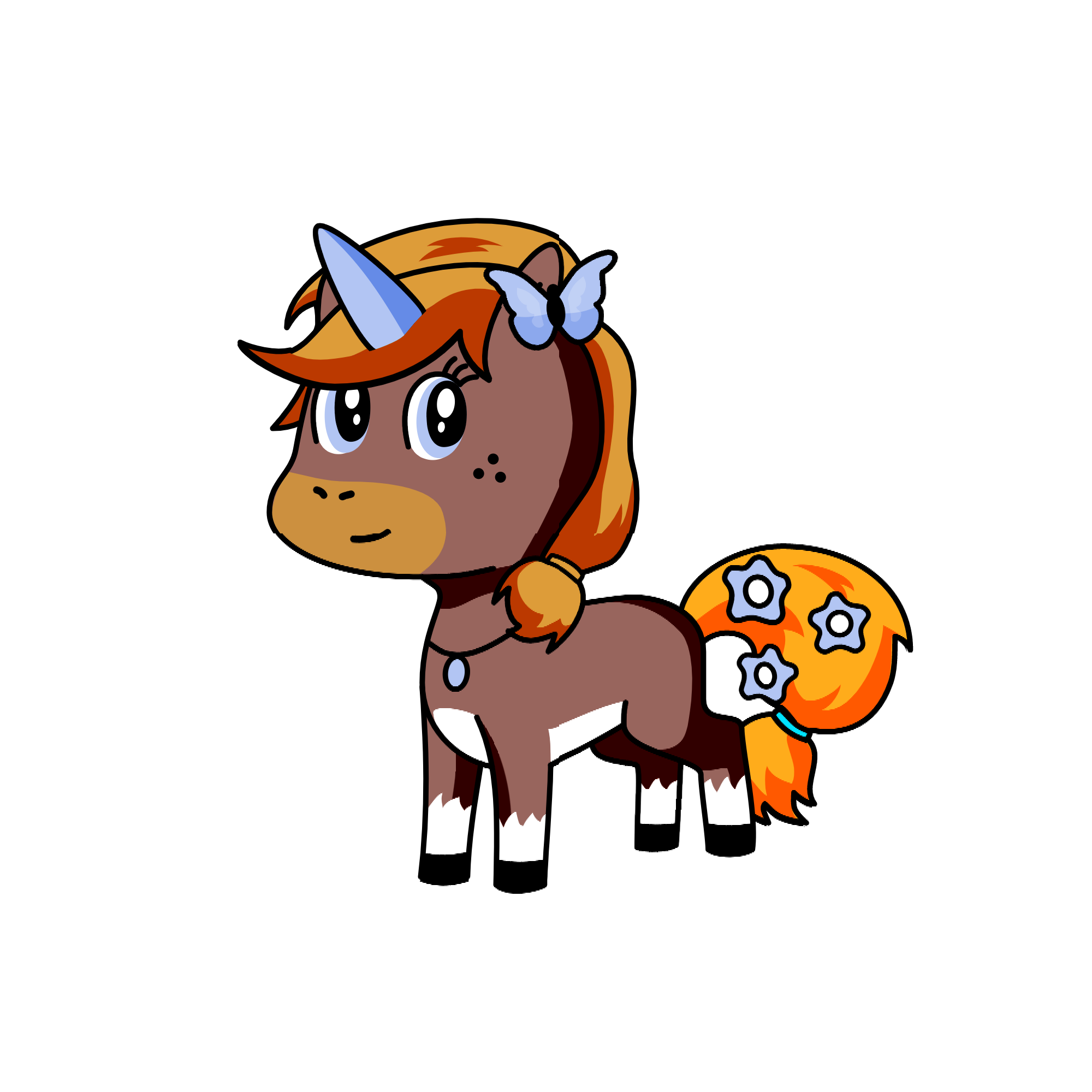 Clear, the unicorn