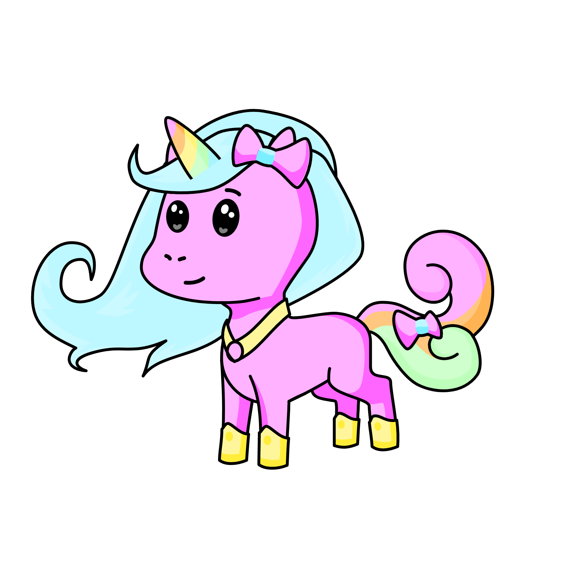 princess Rainbow, the unicorn