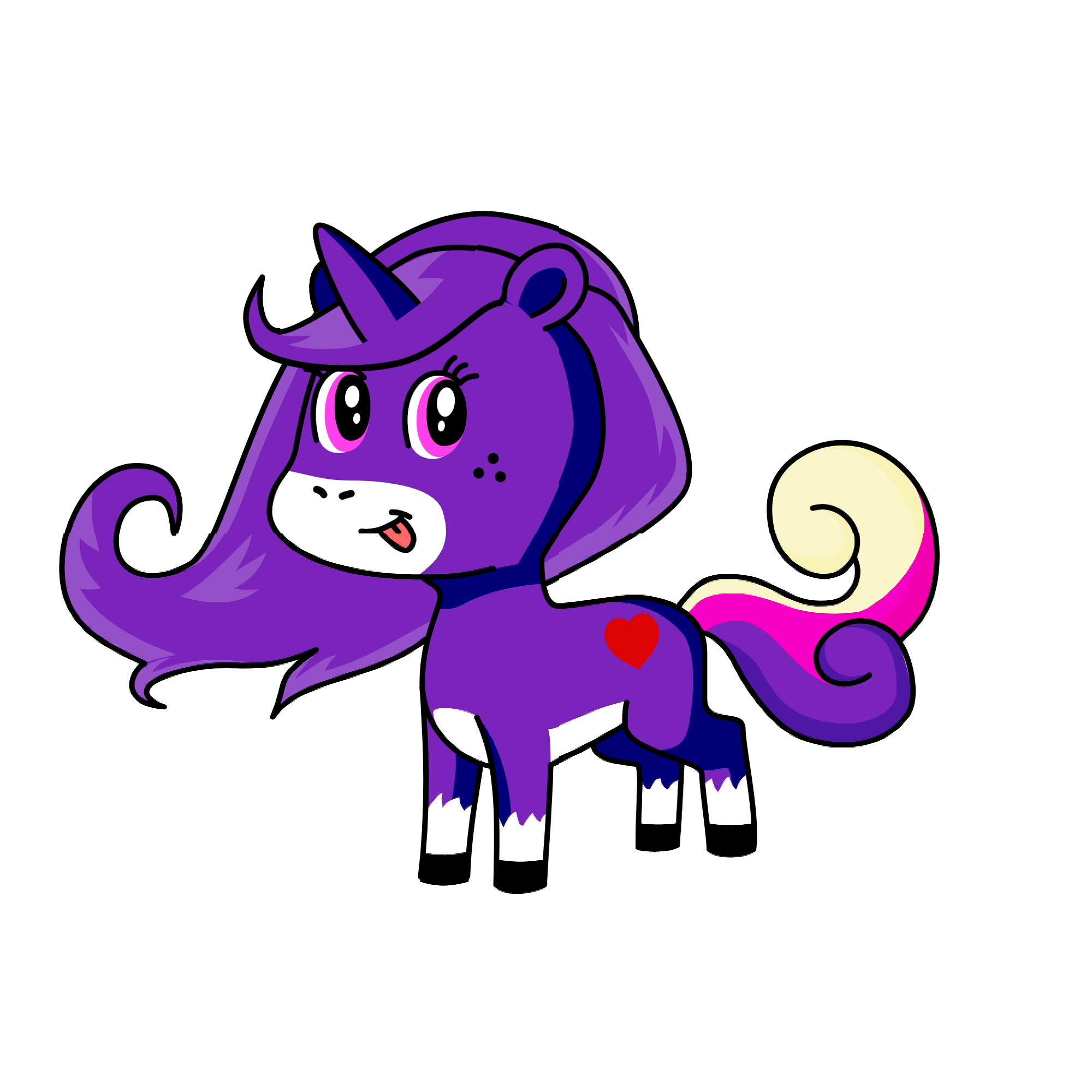 Moradito, the unicorn