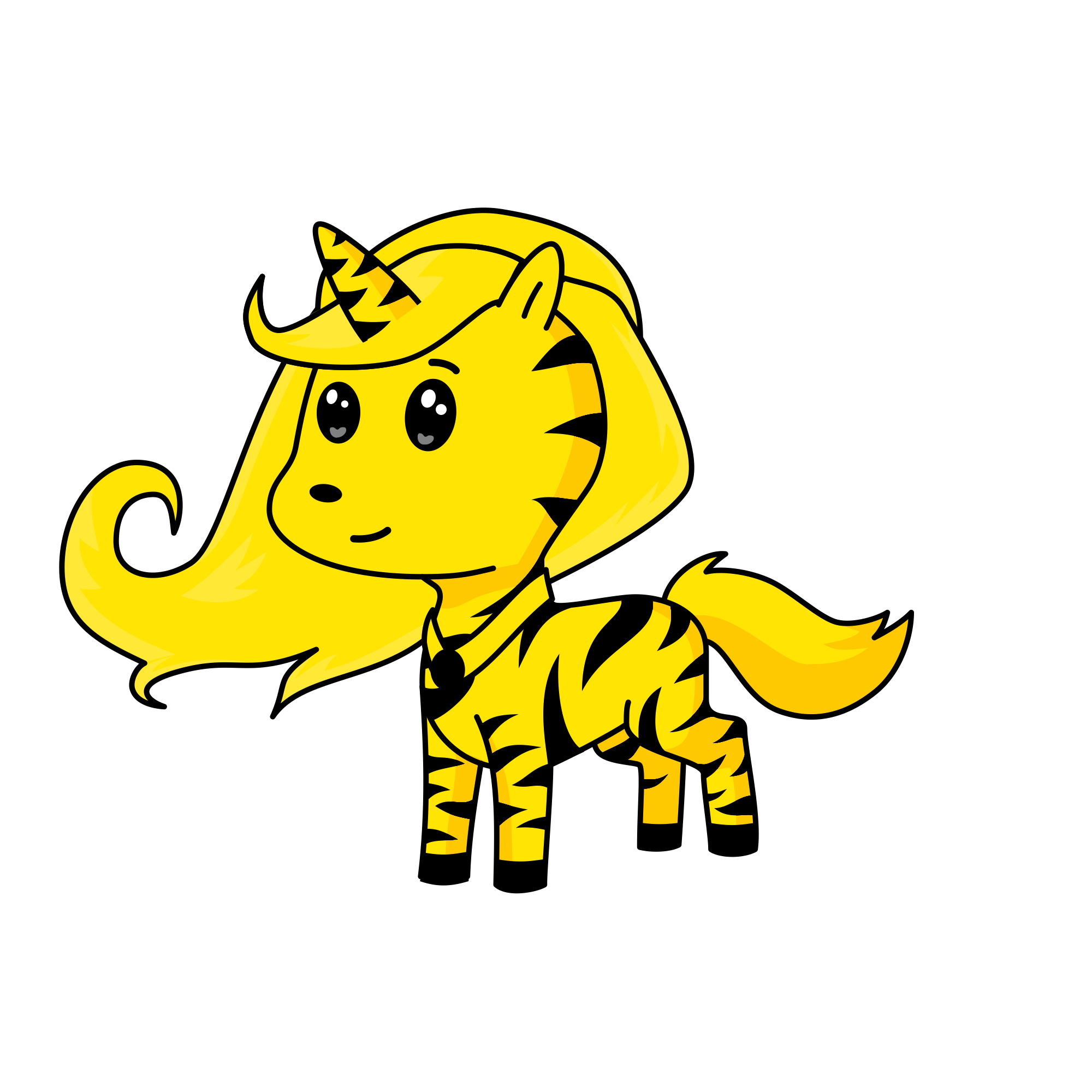 tiger, the unicorn