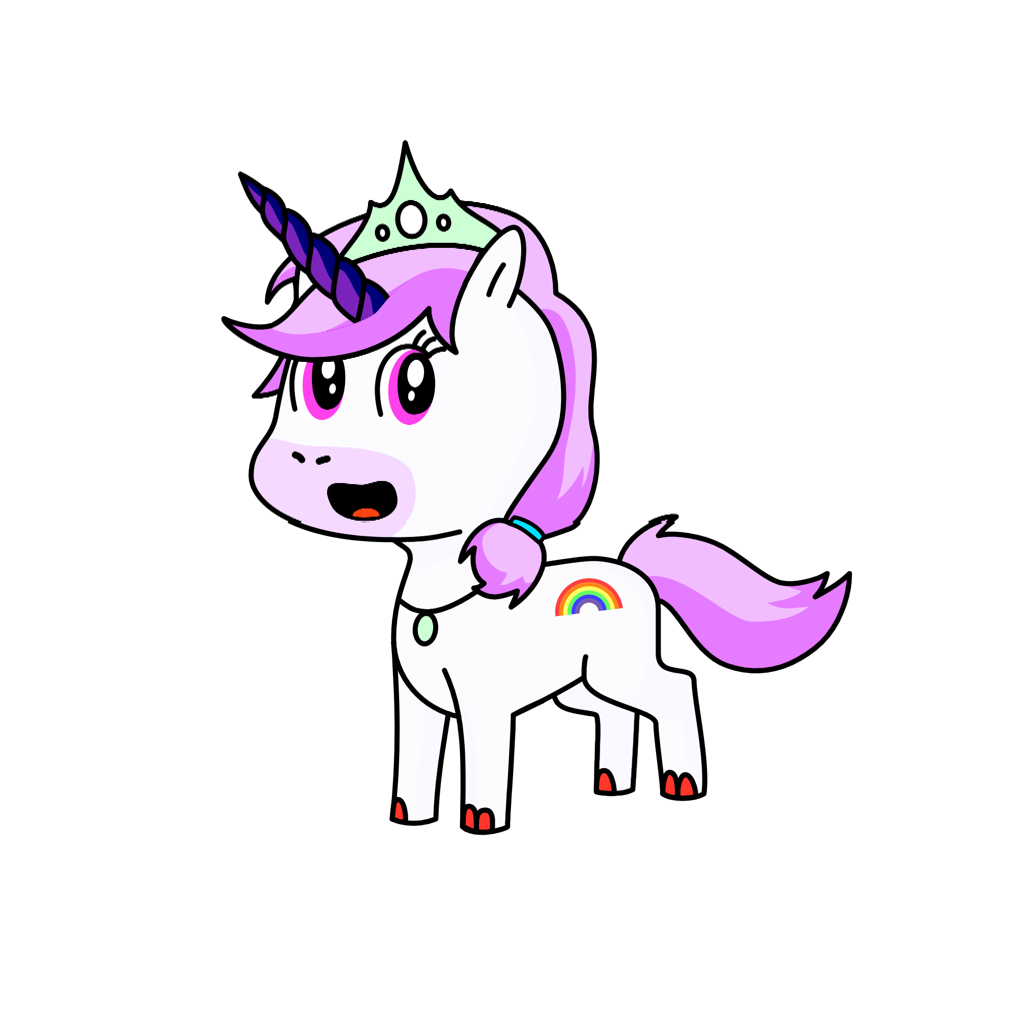 Sparkles, the unicorn