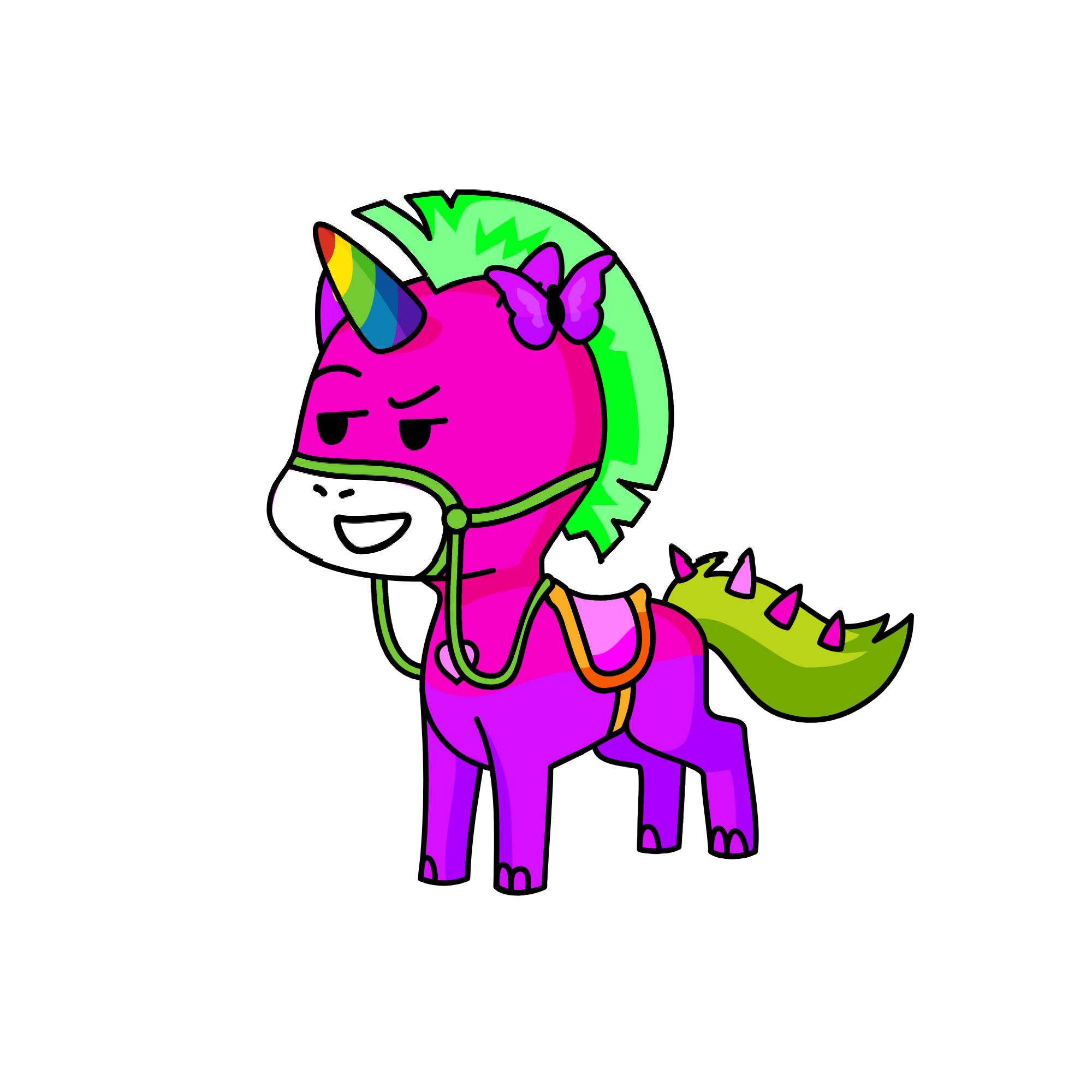 Sparkles, the unicorn