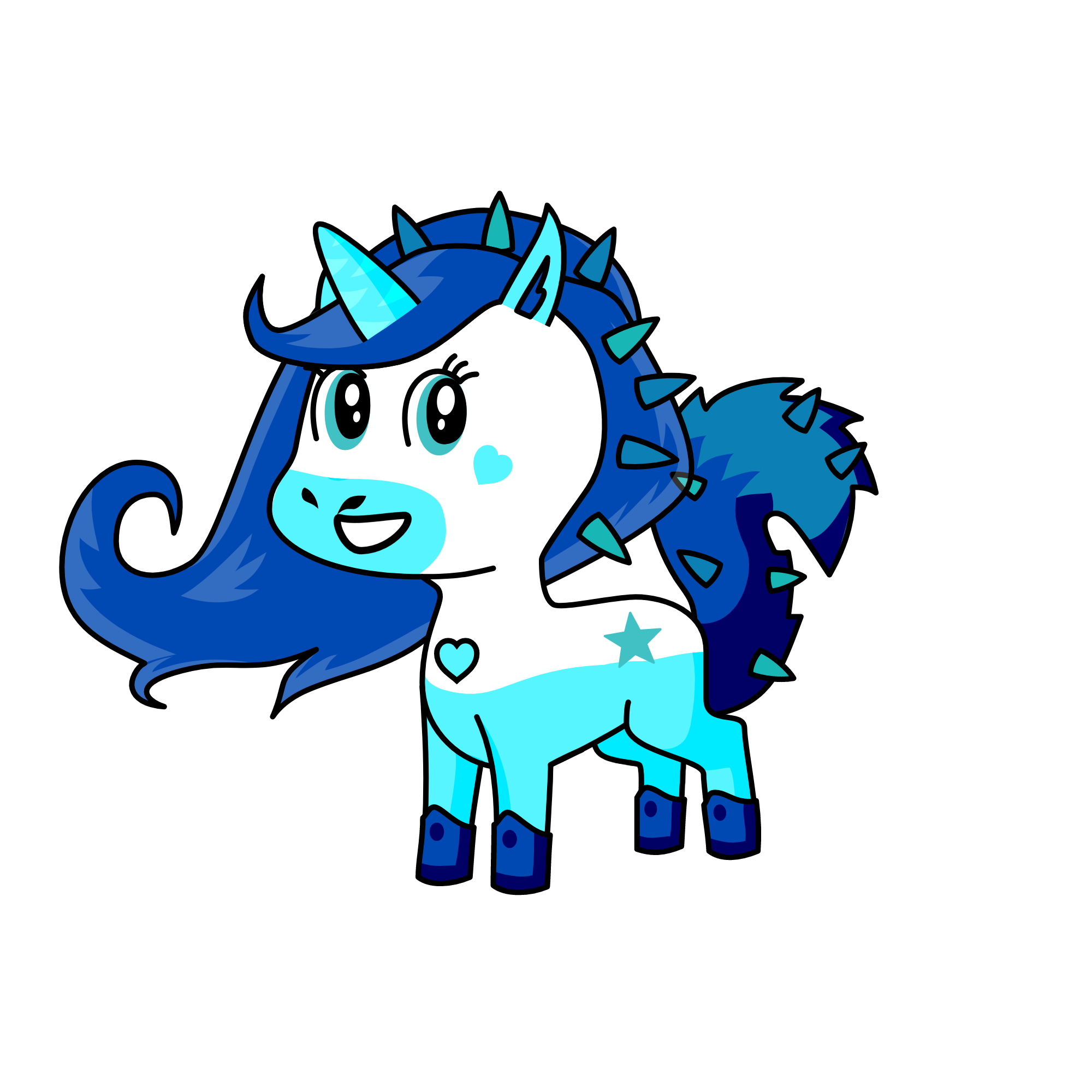 Winter, the unicorn