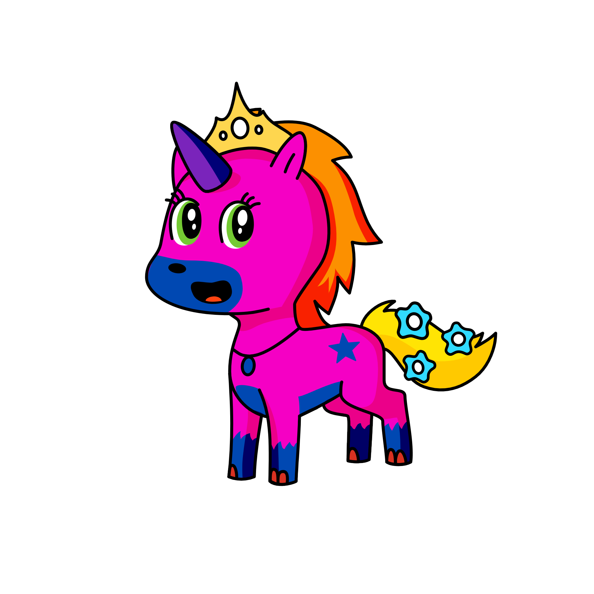 Pencil, the unicorn