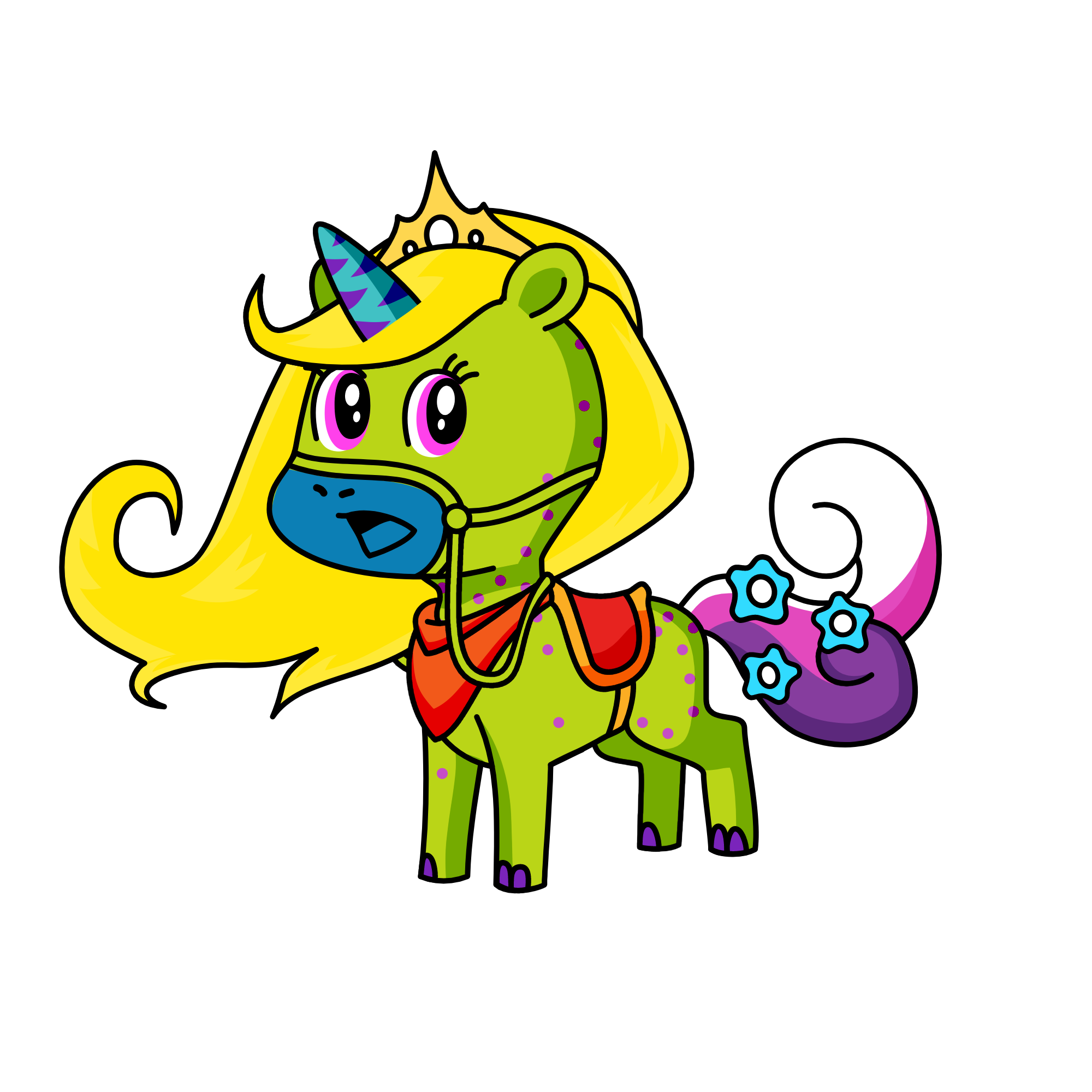 sparkle cake, the unicorn