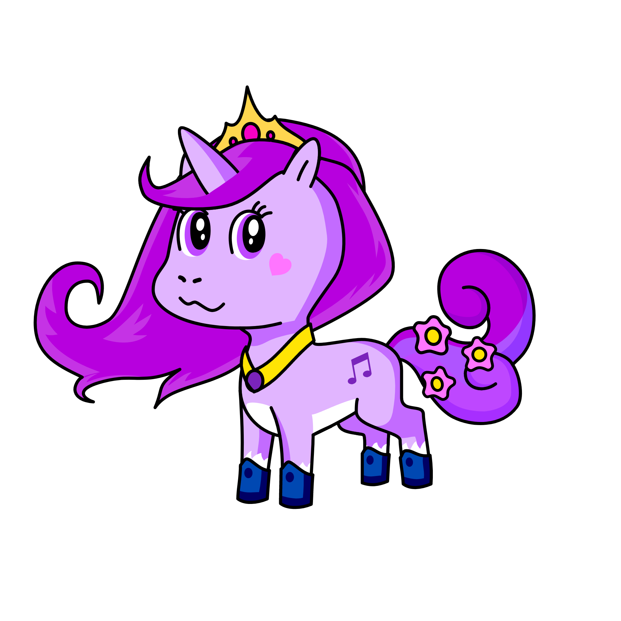 purple singer, the unicorn