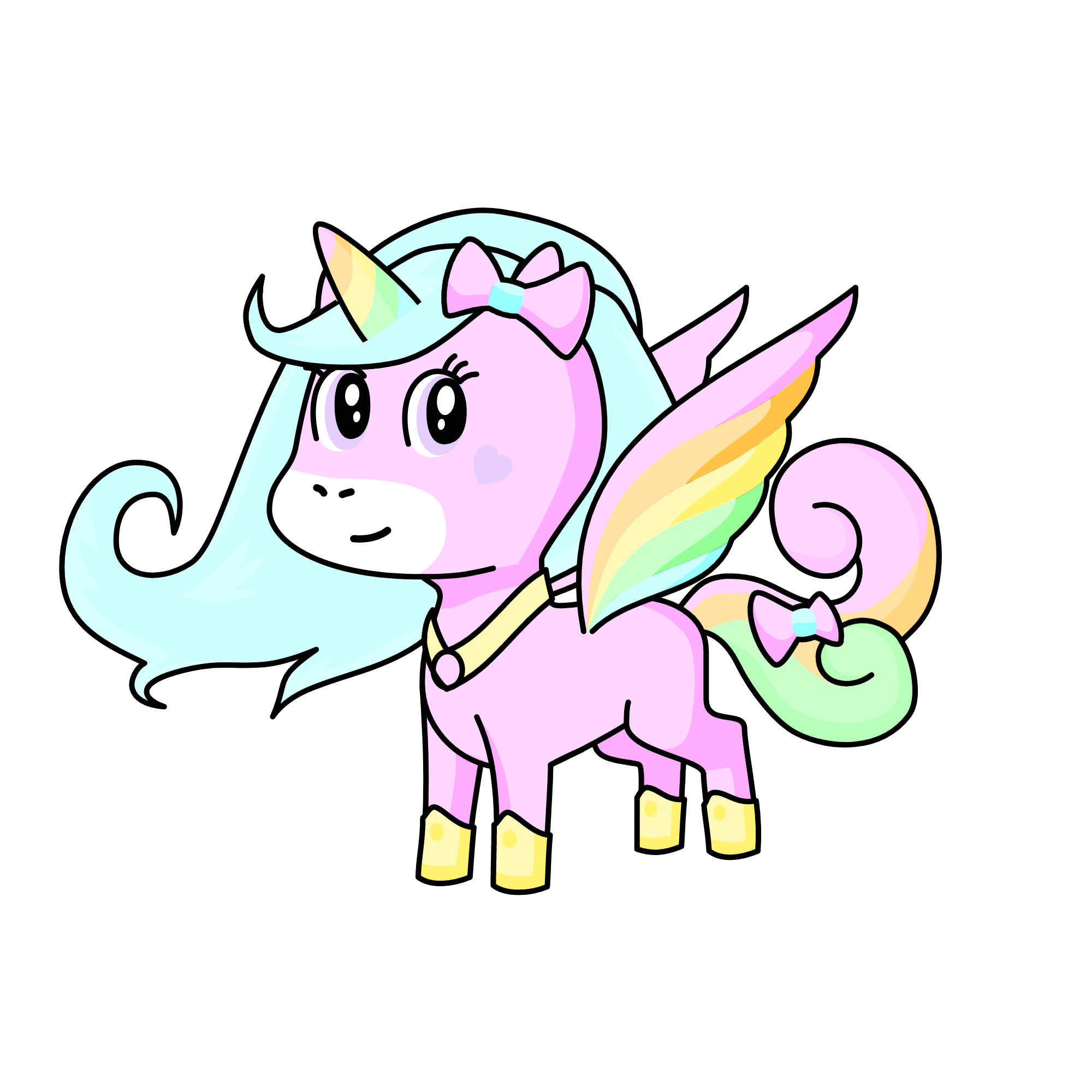 ℙ𝕣𝕚𝕟𝕔𝕖𝕤𝕤 ℝ𝕒𝕚𝕟𝕓𝕠𝕨, the unicorn