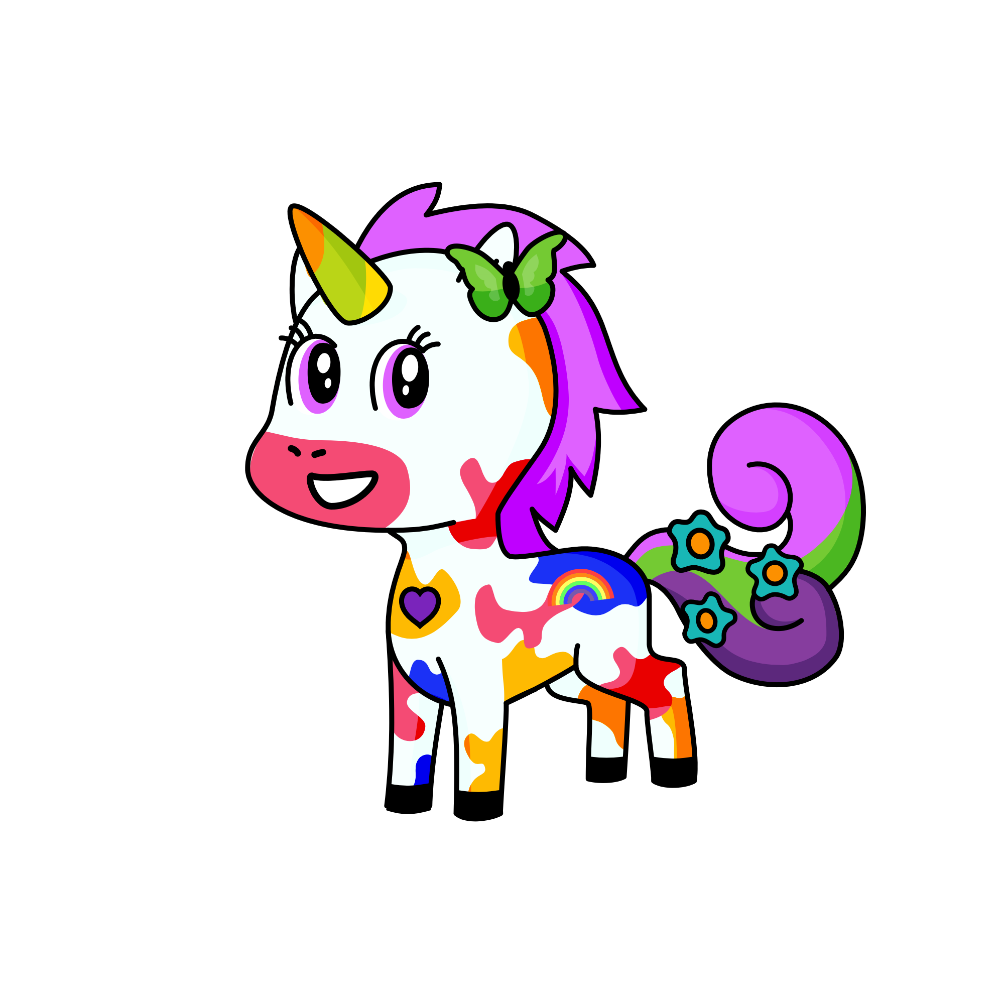 Uni girl , the unicorn