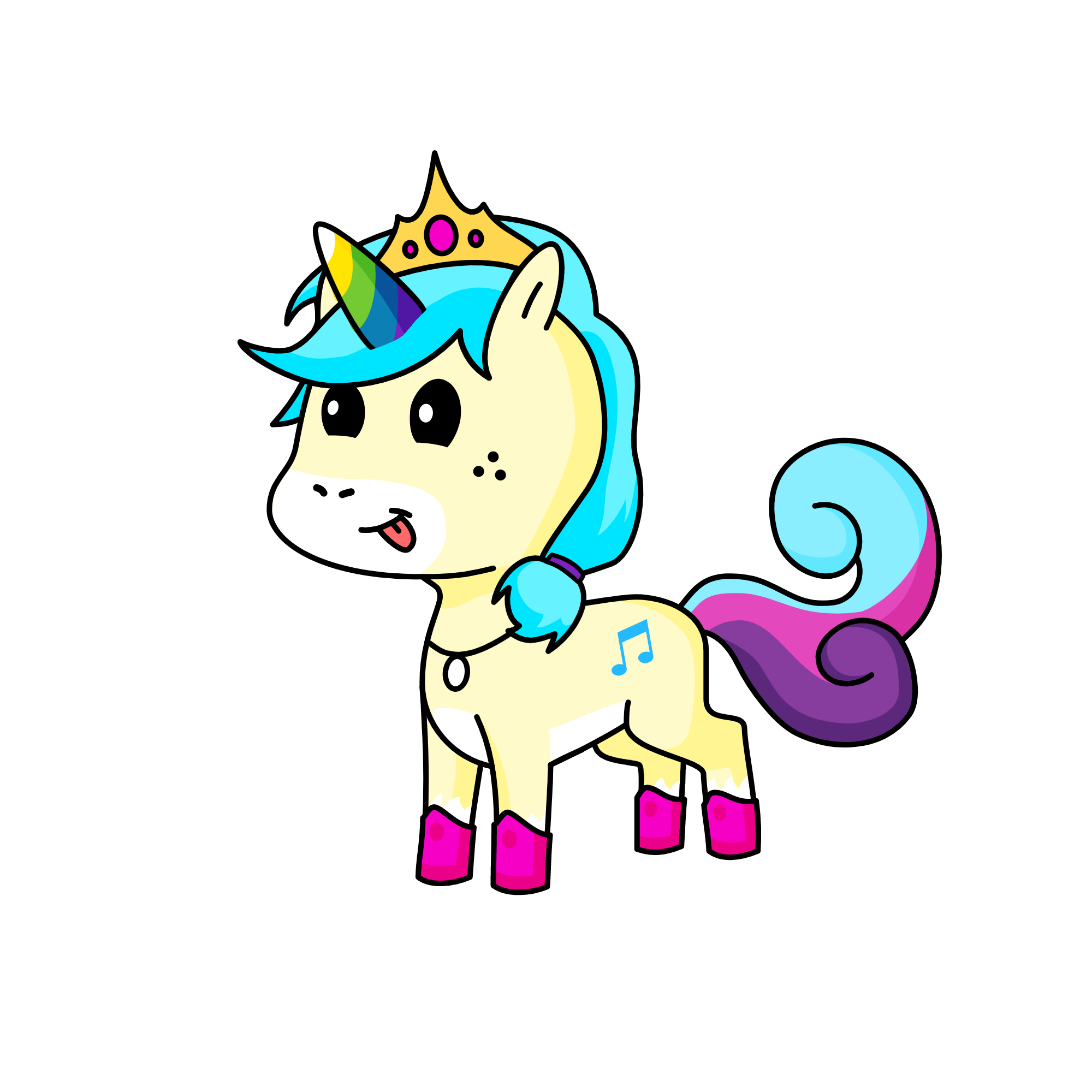 Princess shadow fax, the unicorn