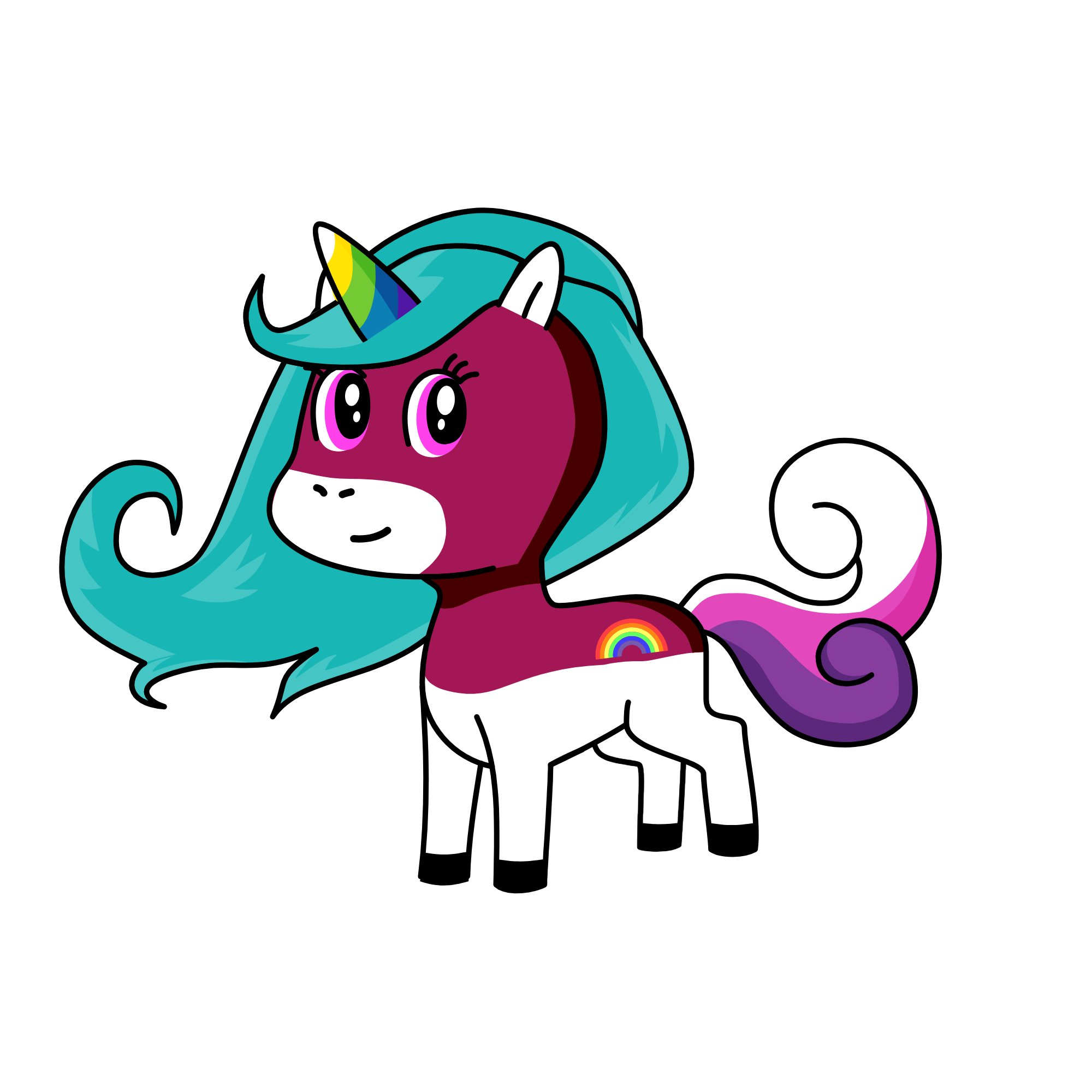 Pinky, the unicorn