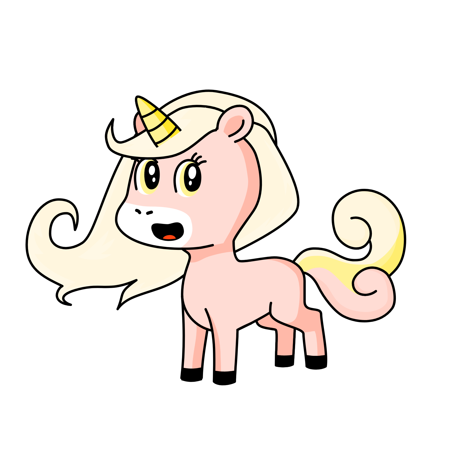 cloudy, the unicorn