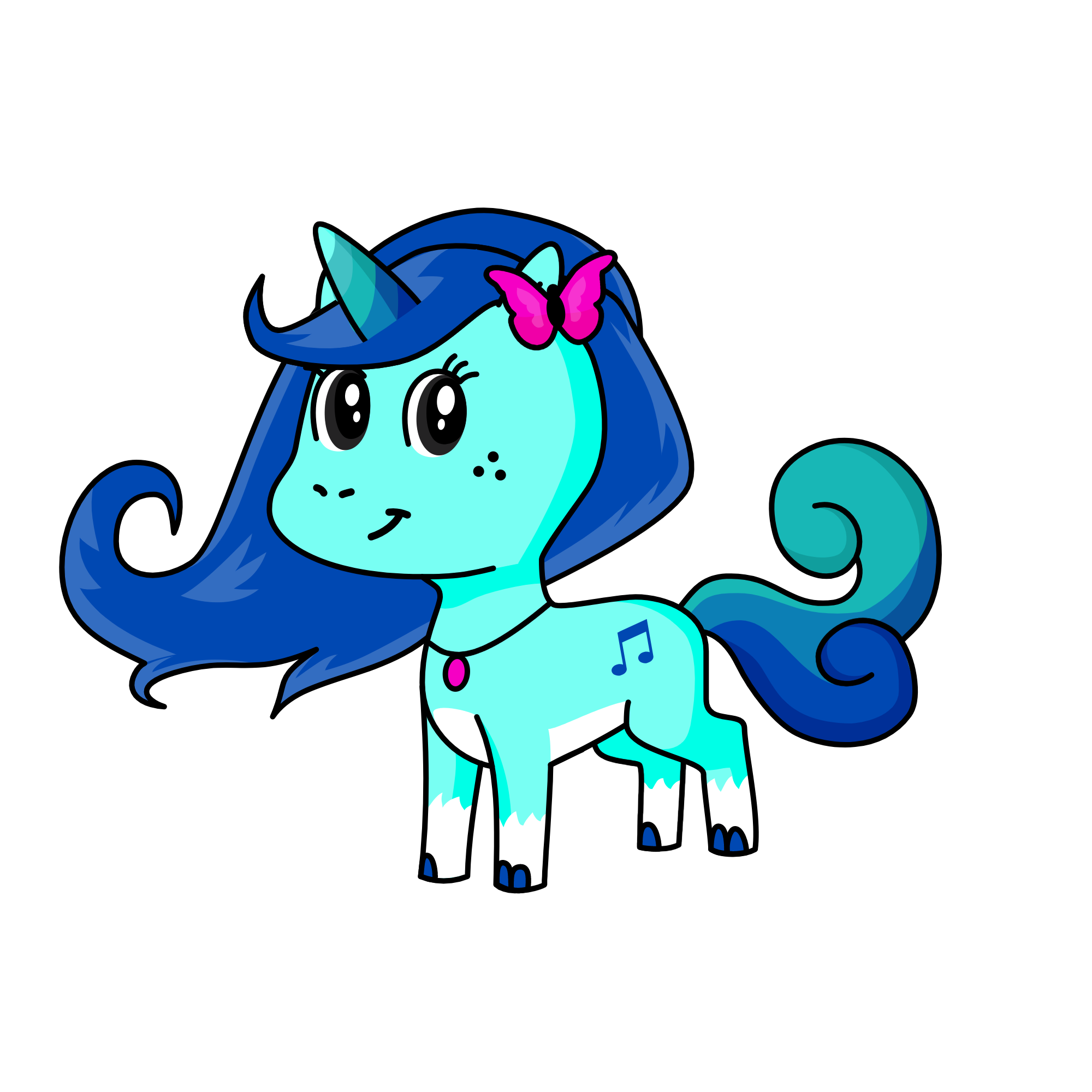 Snow, the unicorn