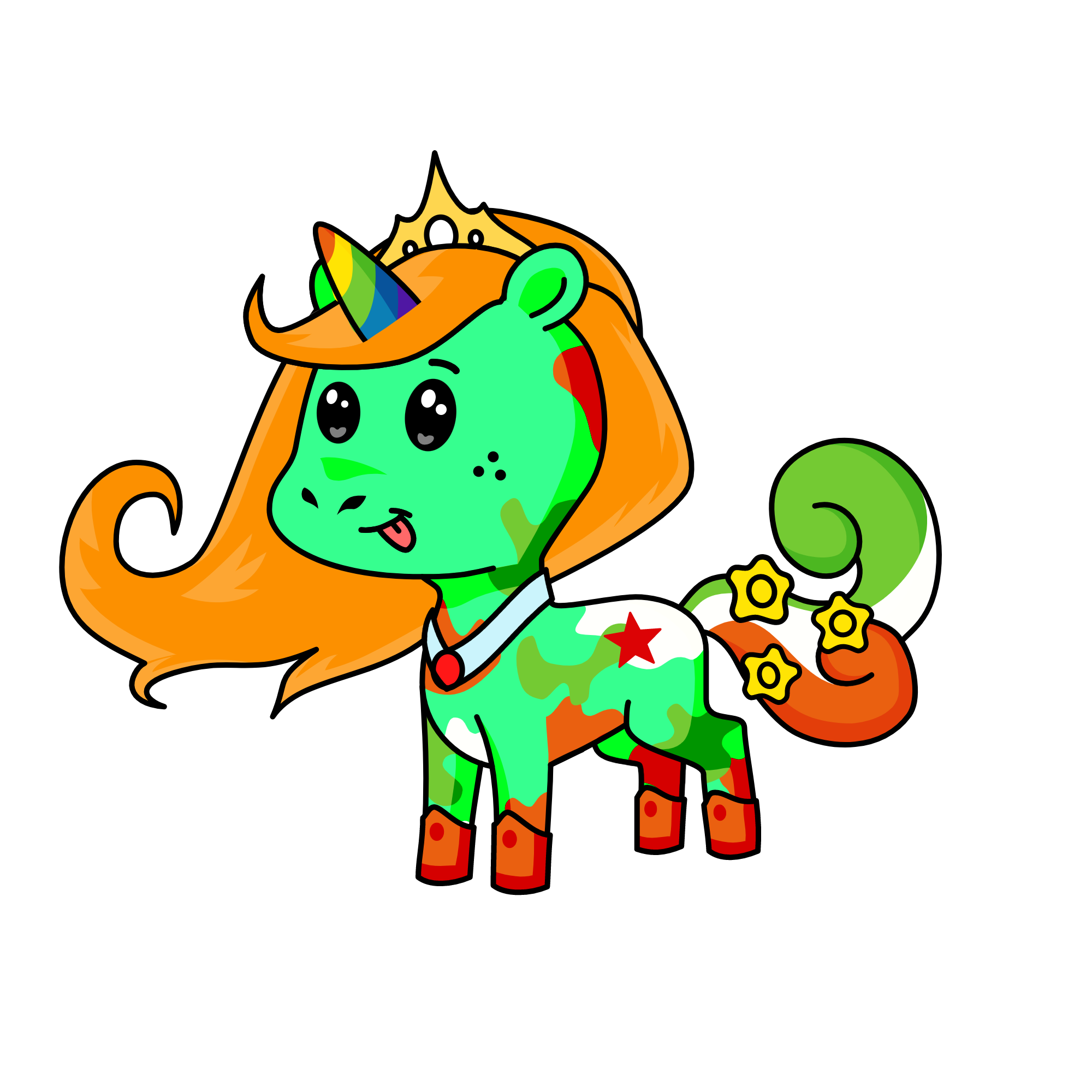 Holly, Princess of christmas, the unicorn