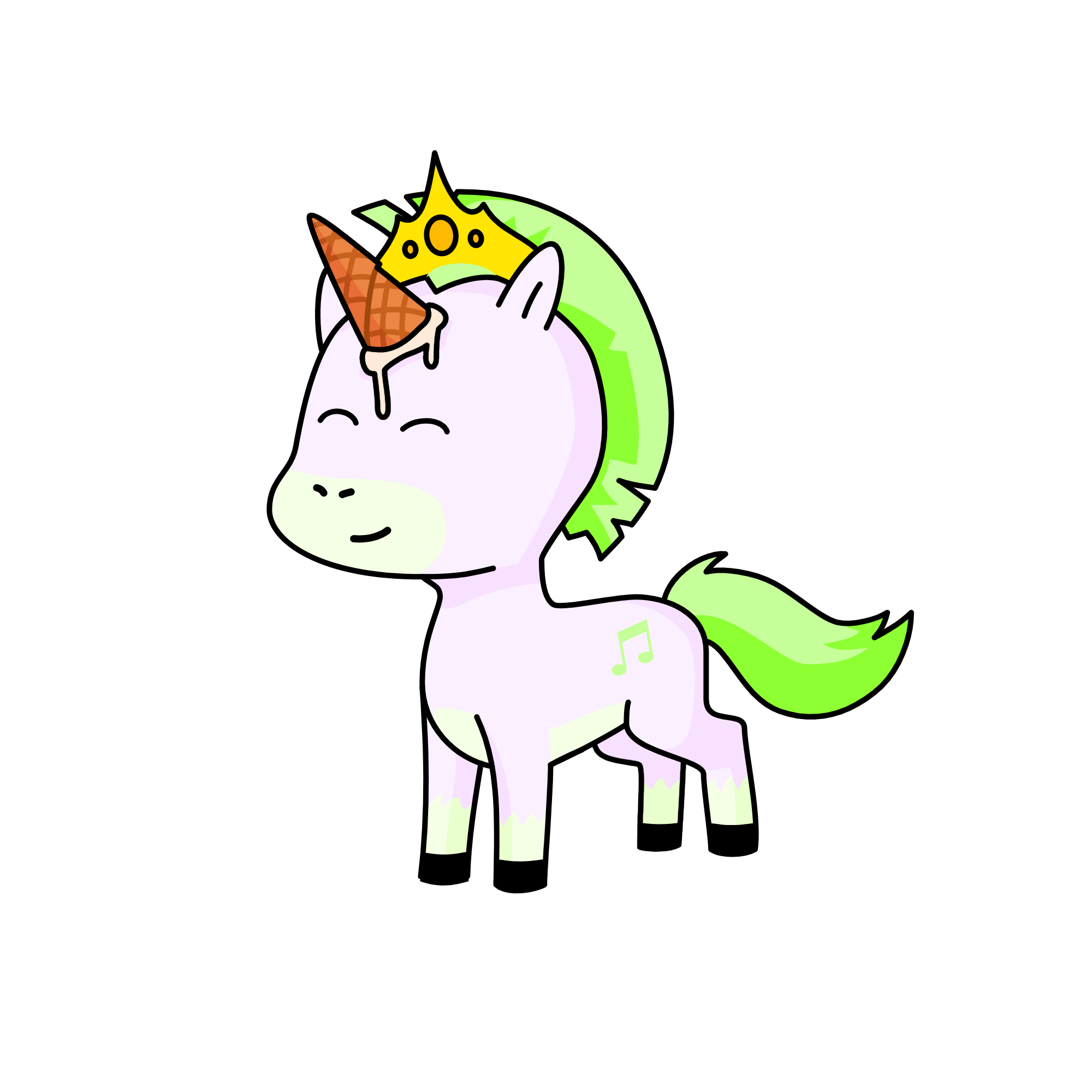 Mint Choc chip , the unicorn
