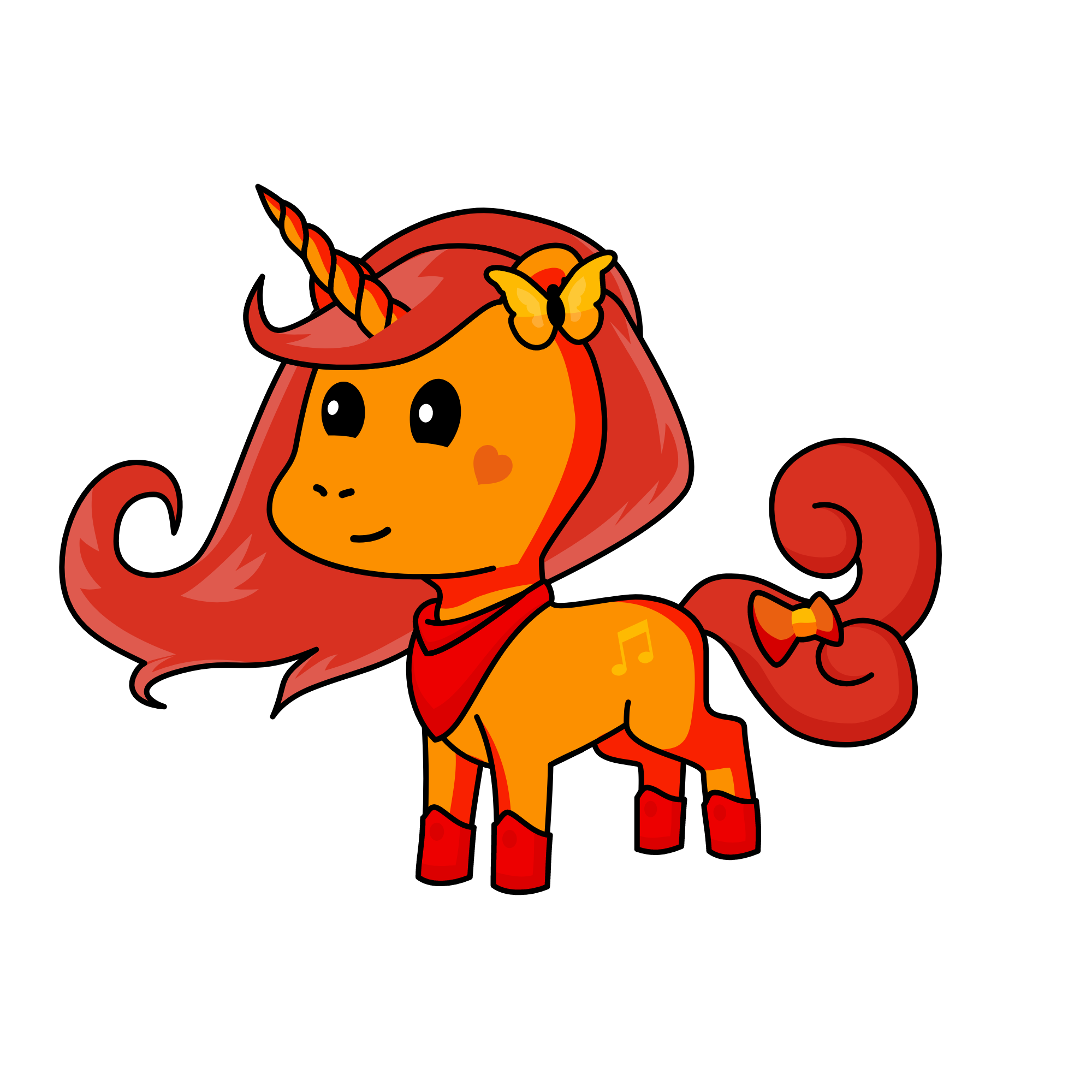 Scarlet, the unicorn