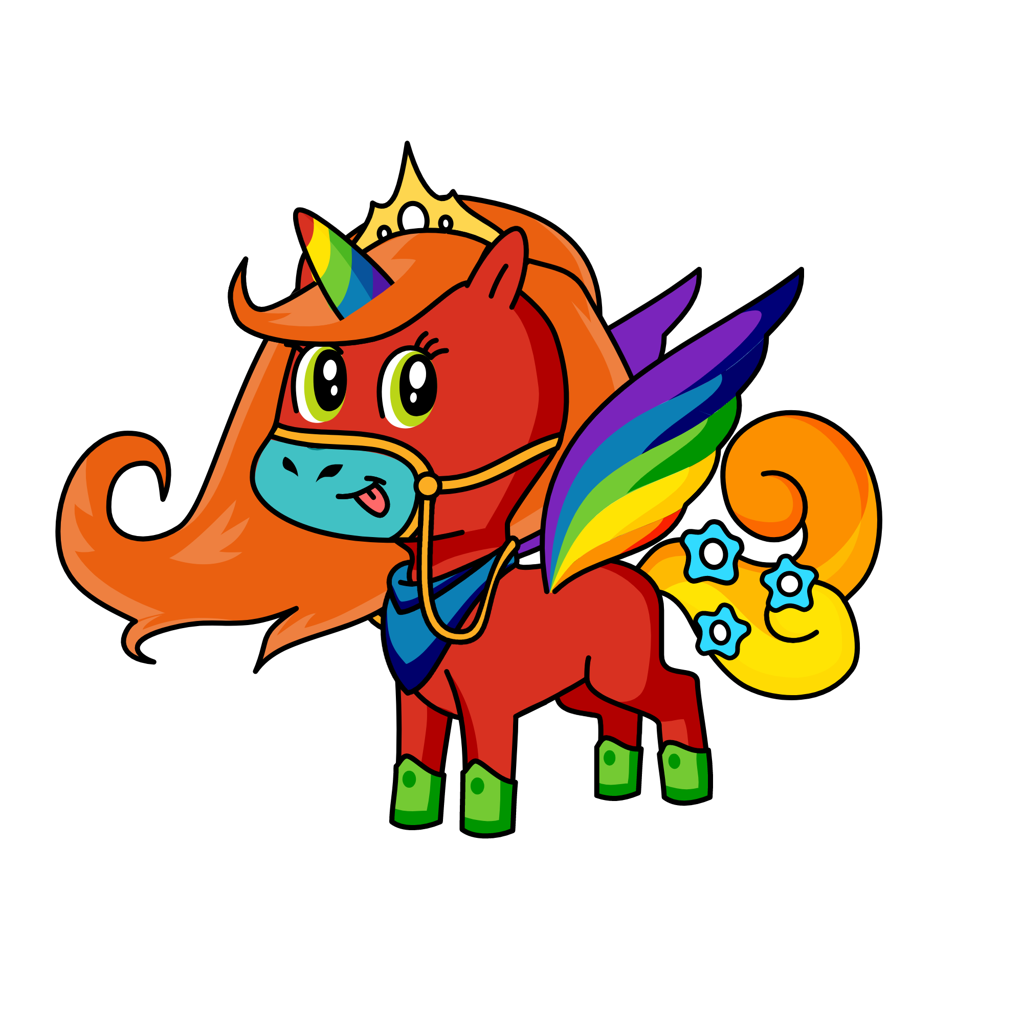 Rainboom, the unicorn