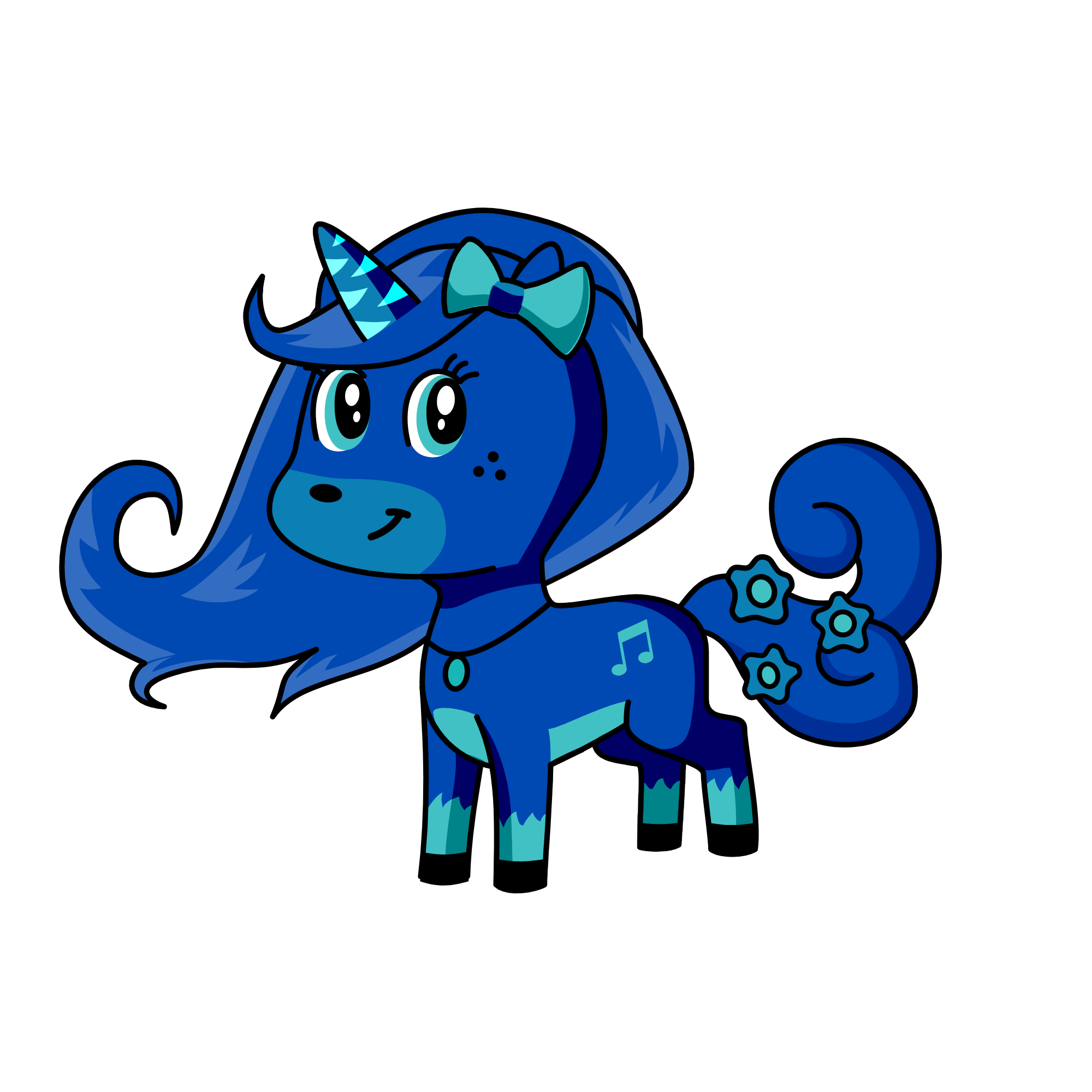 🎵I'm blue dabadebadada 🎵, the unicorn