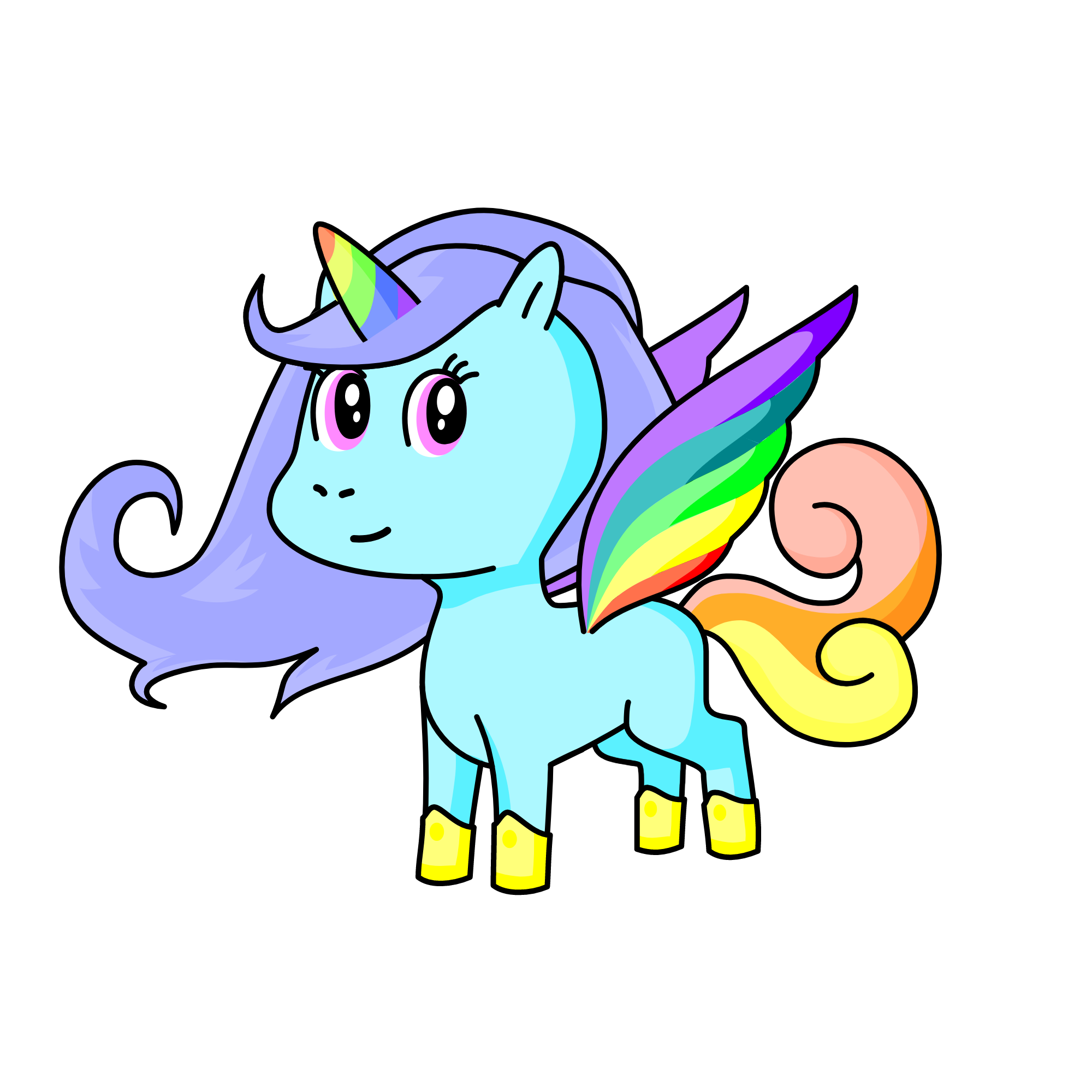 rainbowly, the unicorn