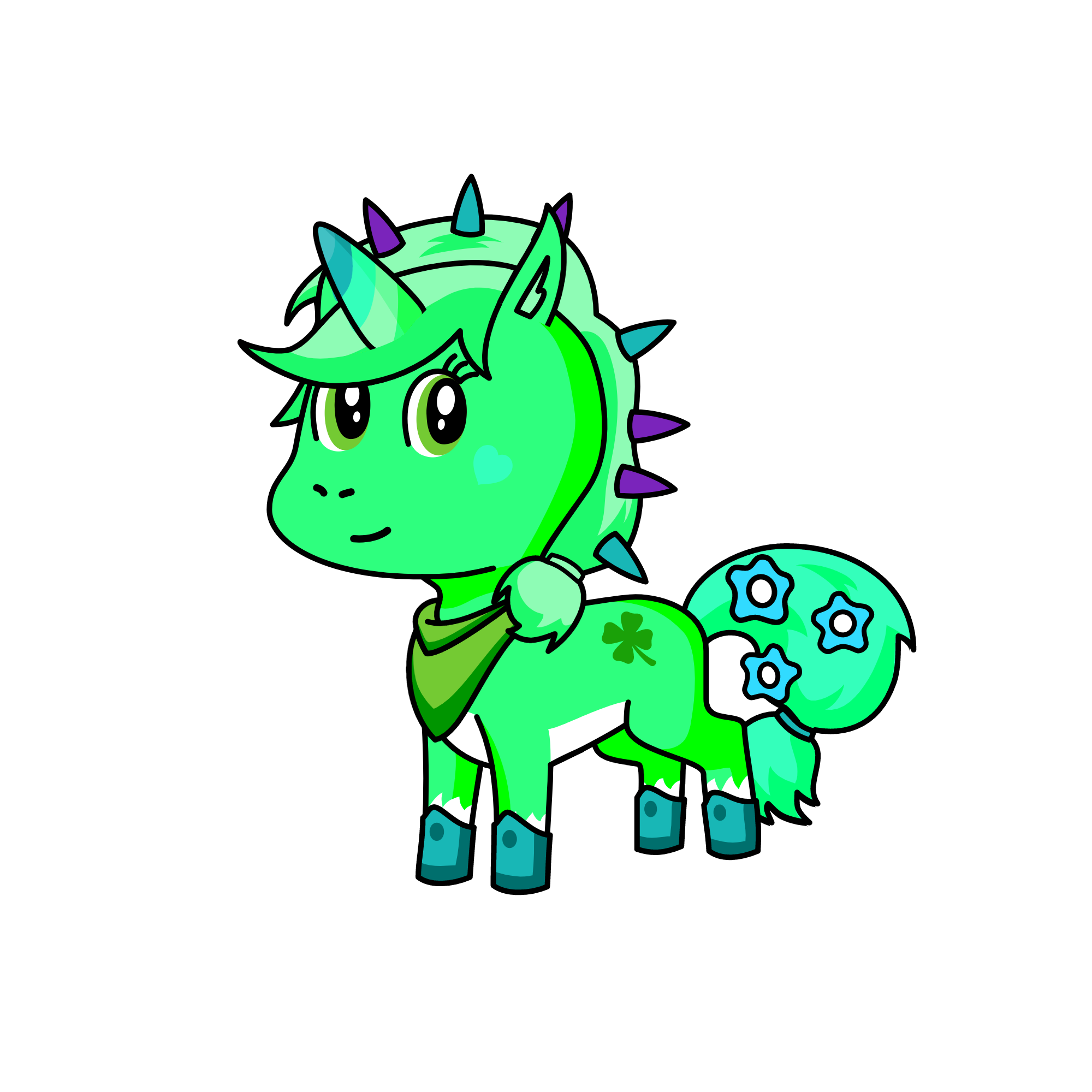 Mintie, the unicorn