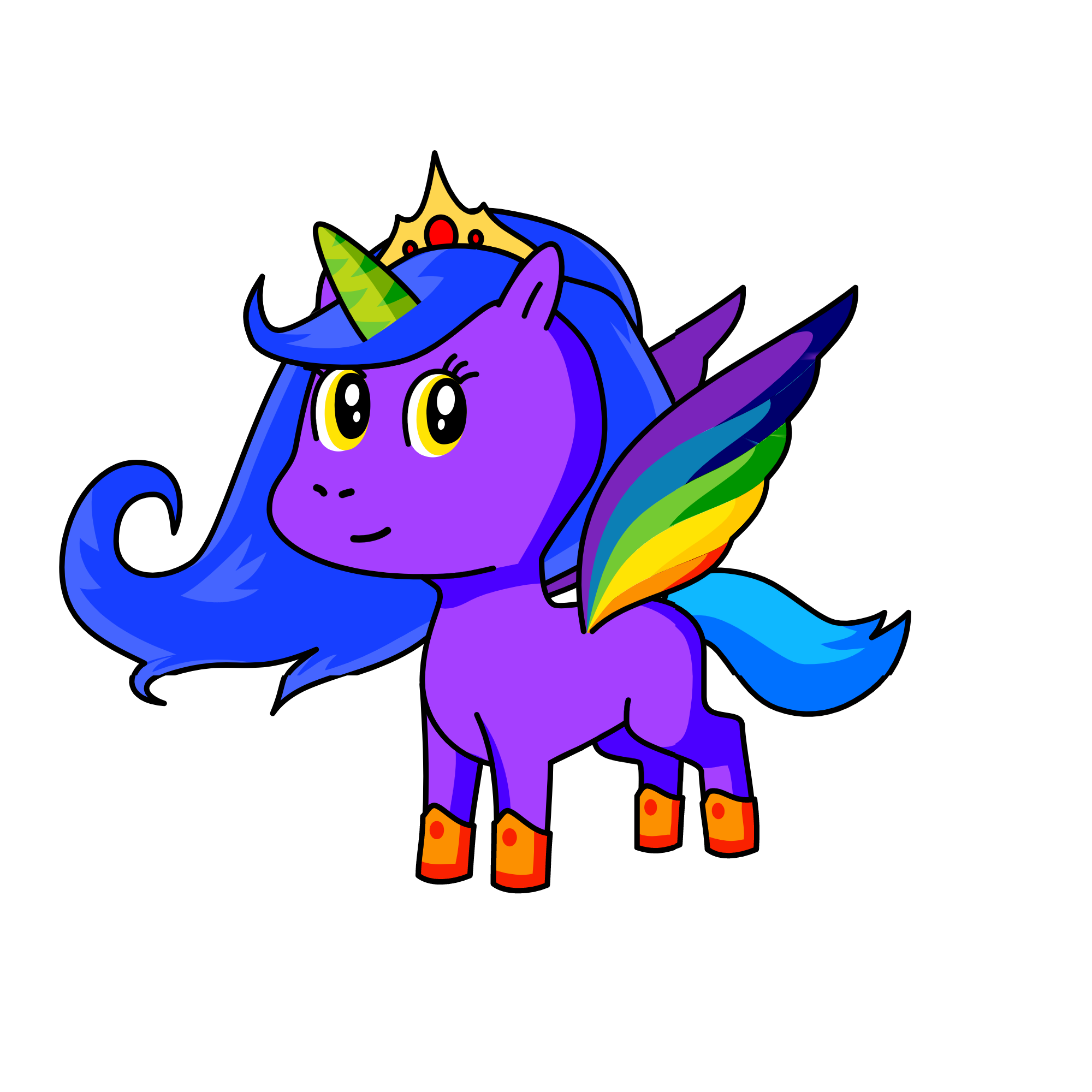 Princess Rainbow, the unicorn