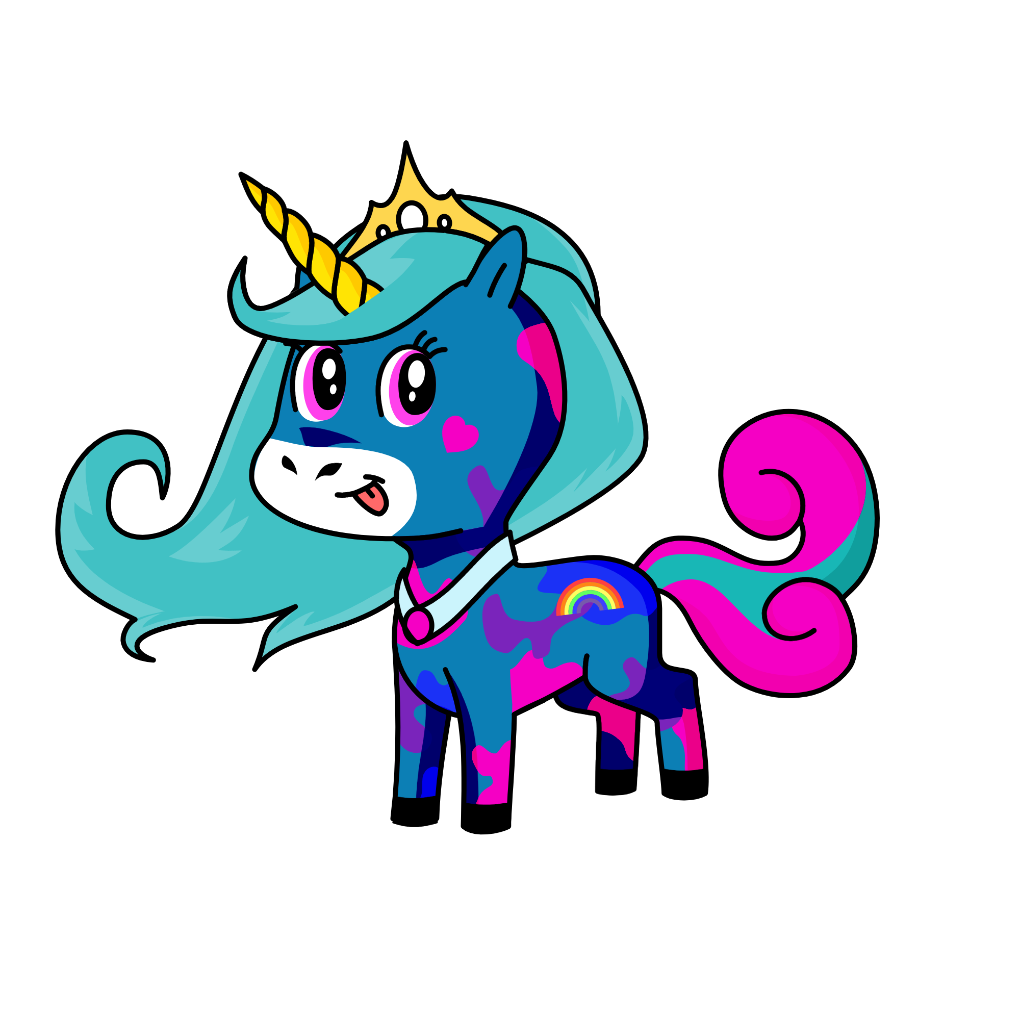Sailor Moon, the unicorn