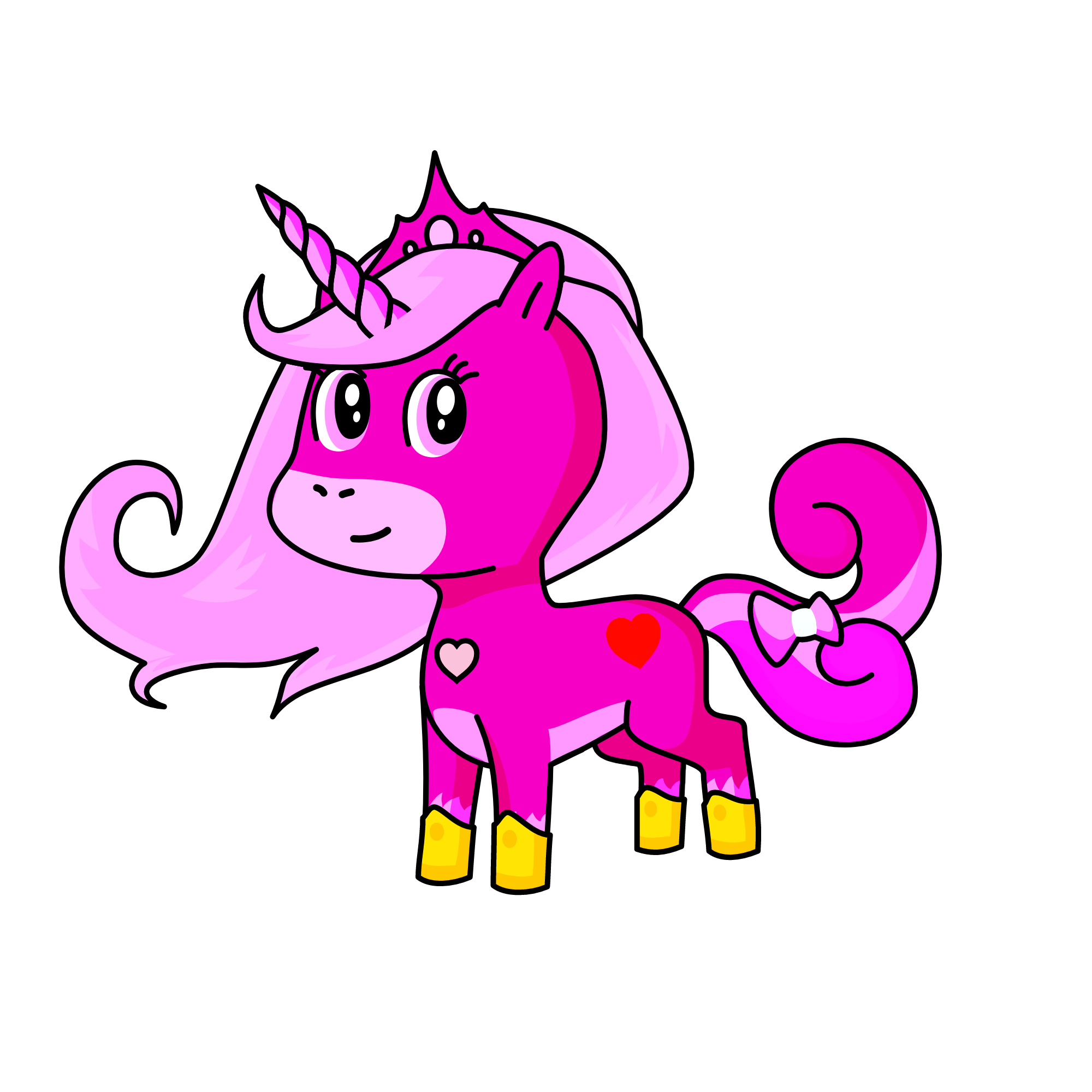 Princess Pink, the unicorn