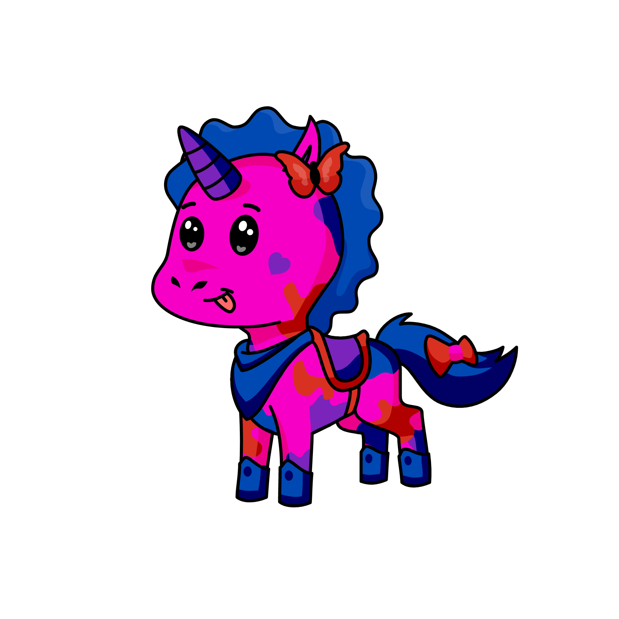 Purplehorn, the unicorn