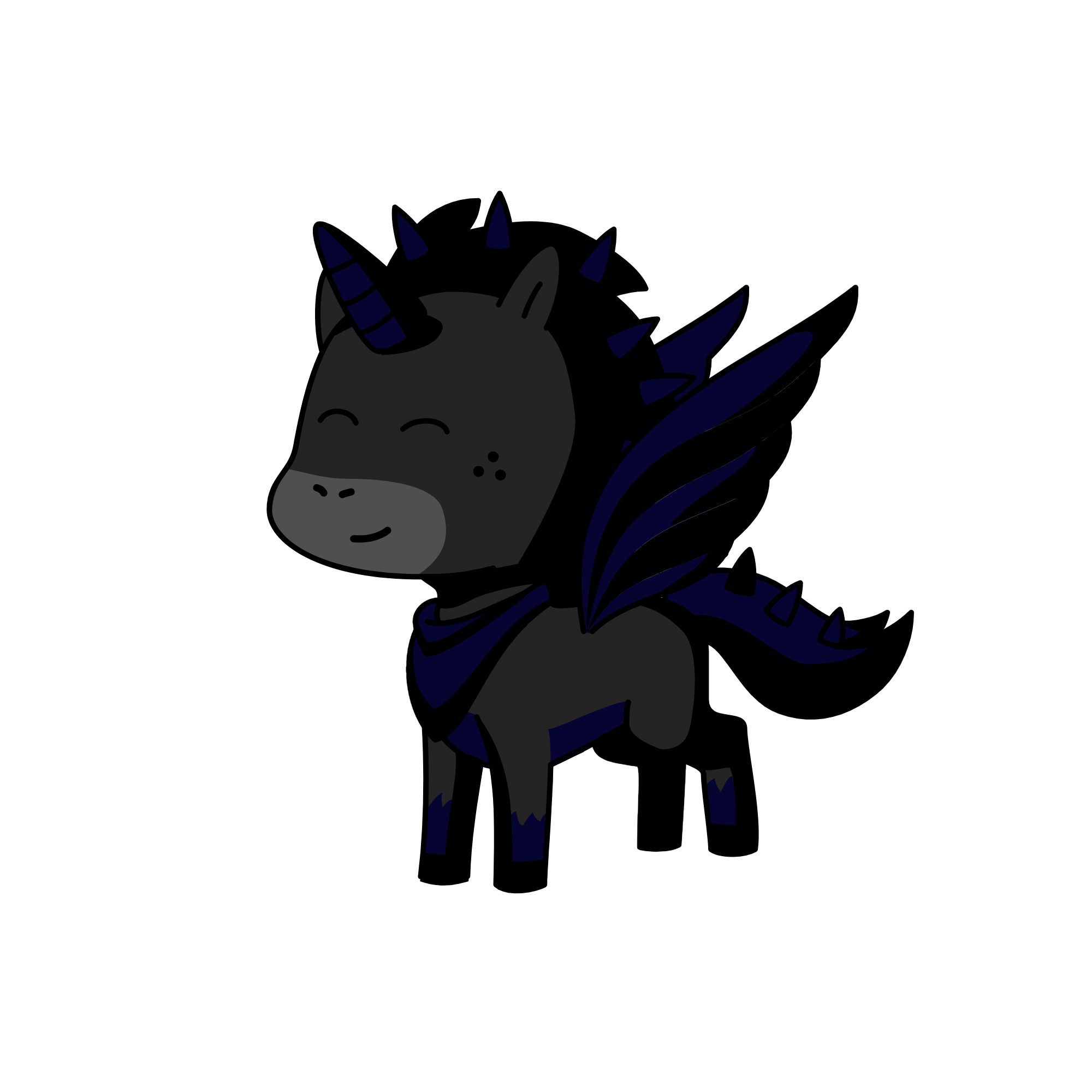 blacky, the unicorn