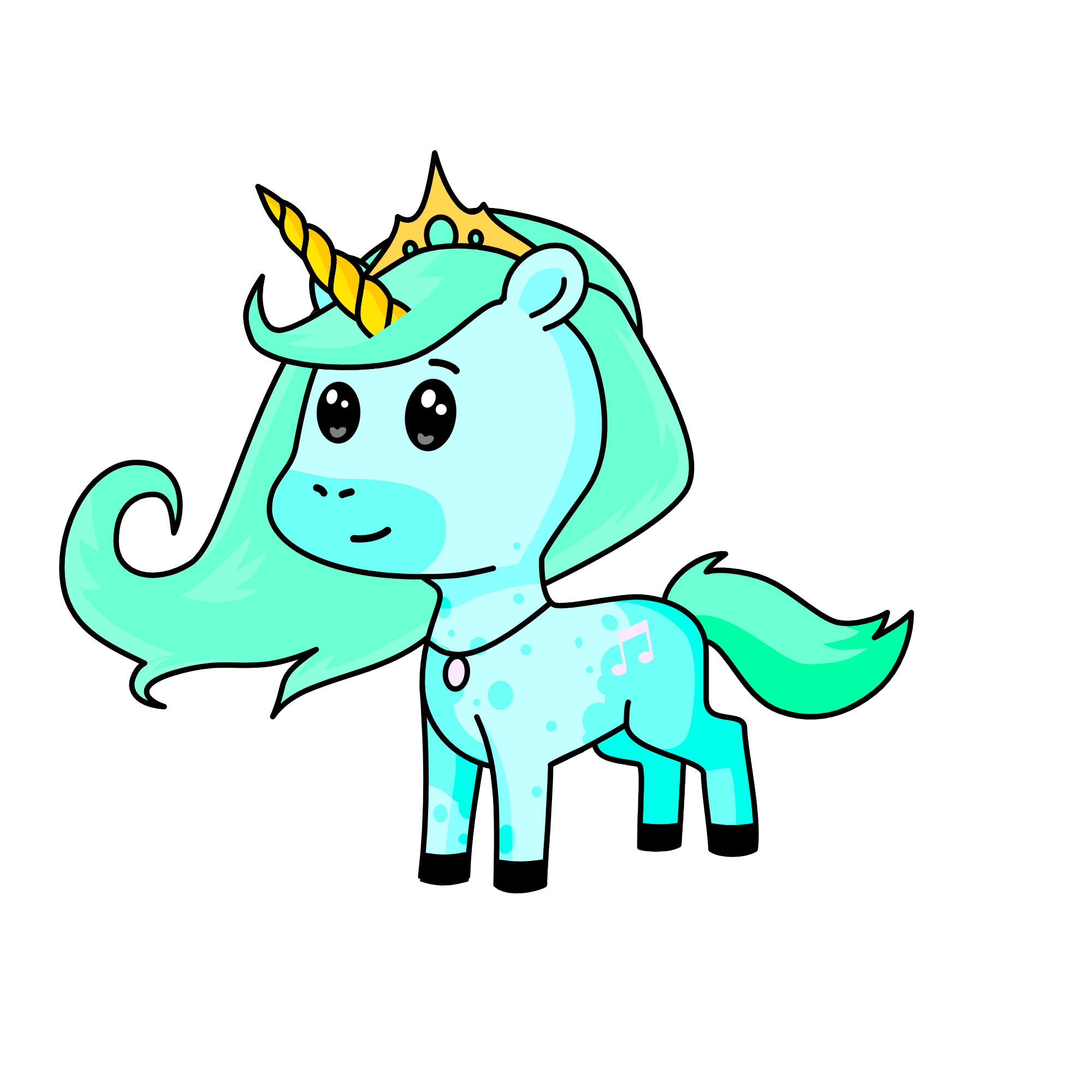Queen Frosty, the unicorn