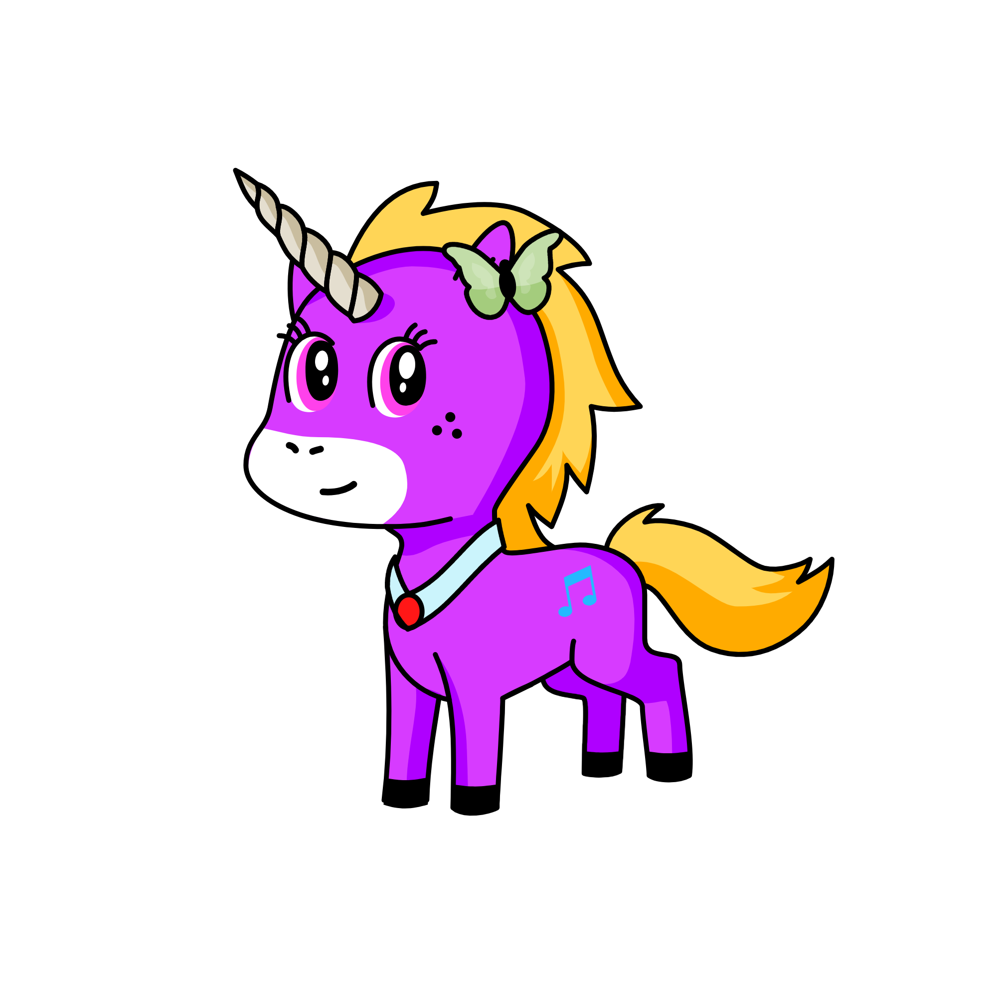 Melody Butterfly, the unicorn