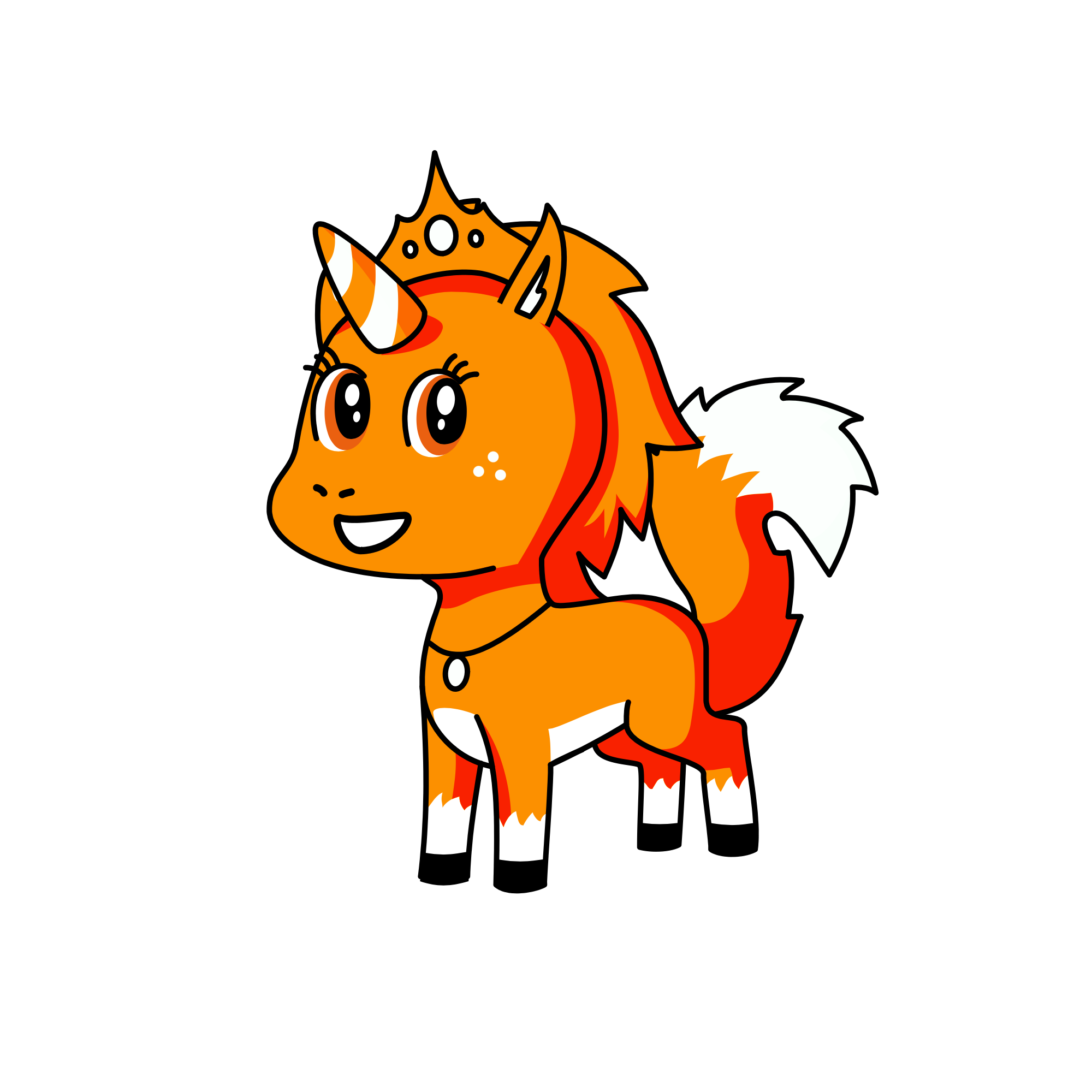 Princess fox, the unicorn