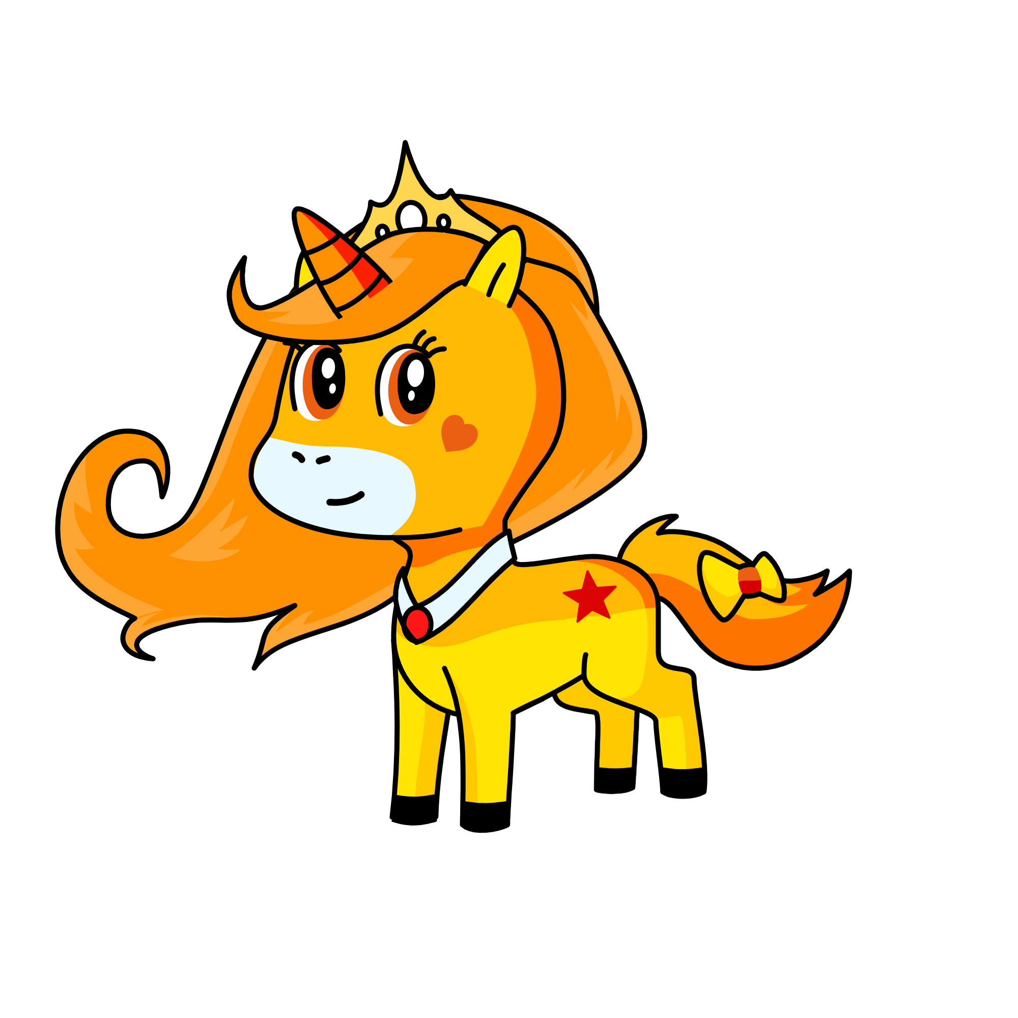 Sunny (The queen of the sun), the unicorn