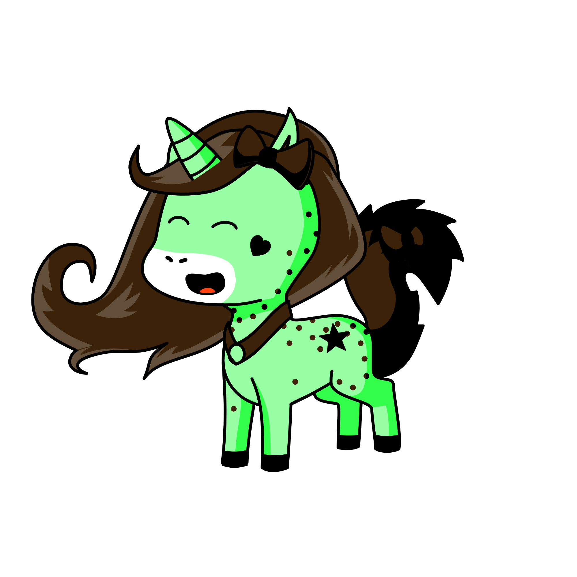 Minty chocket chipys, the unicorn