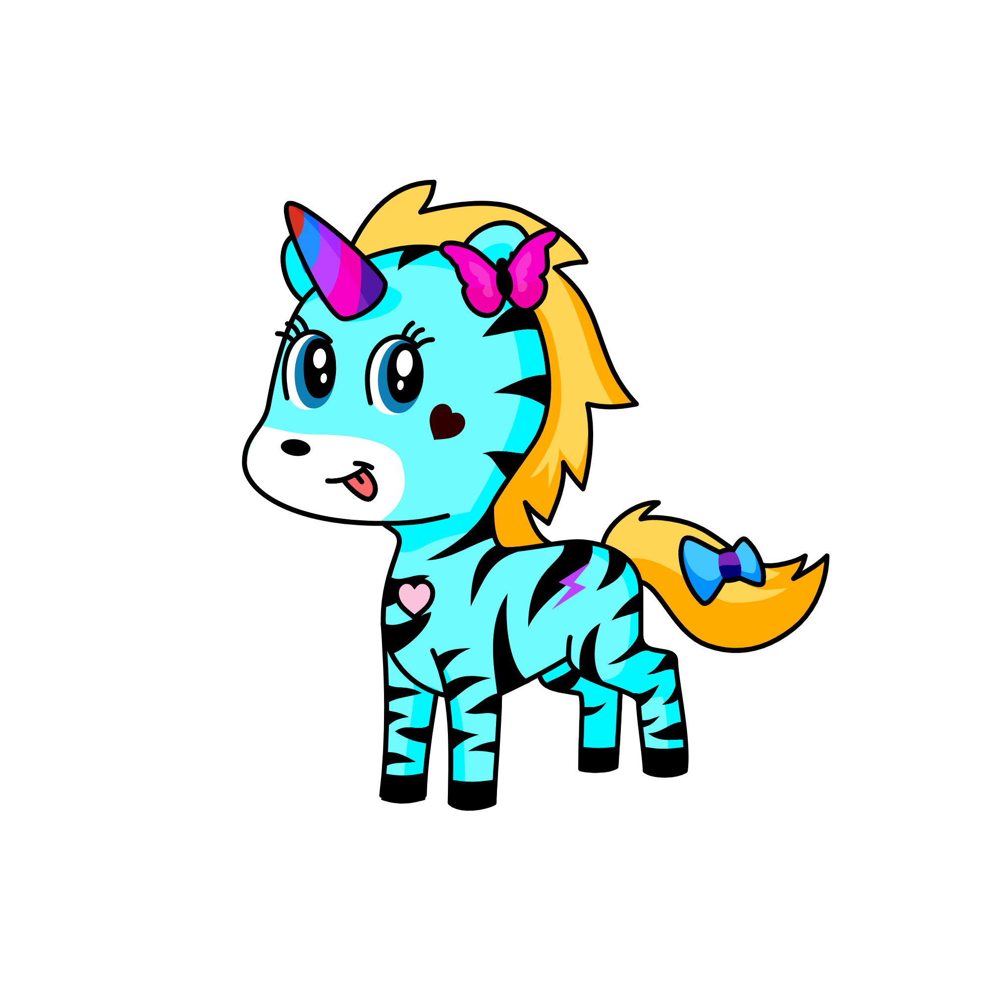 Amber, the unicorn