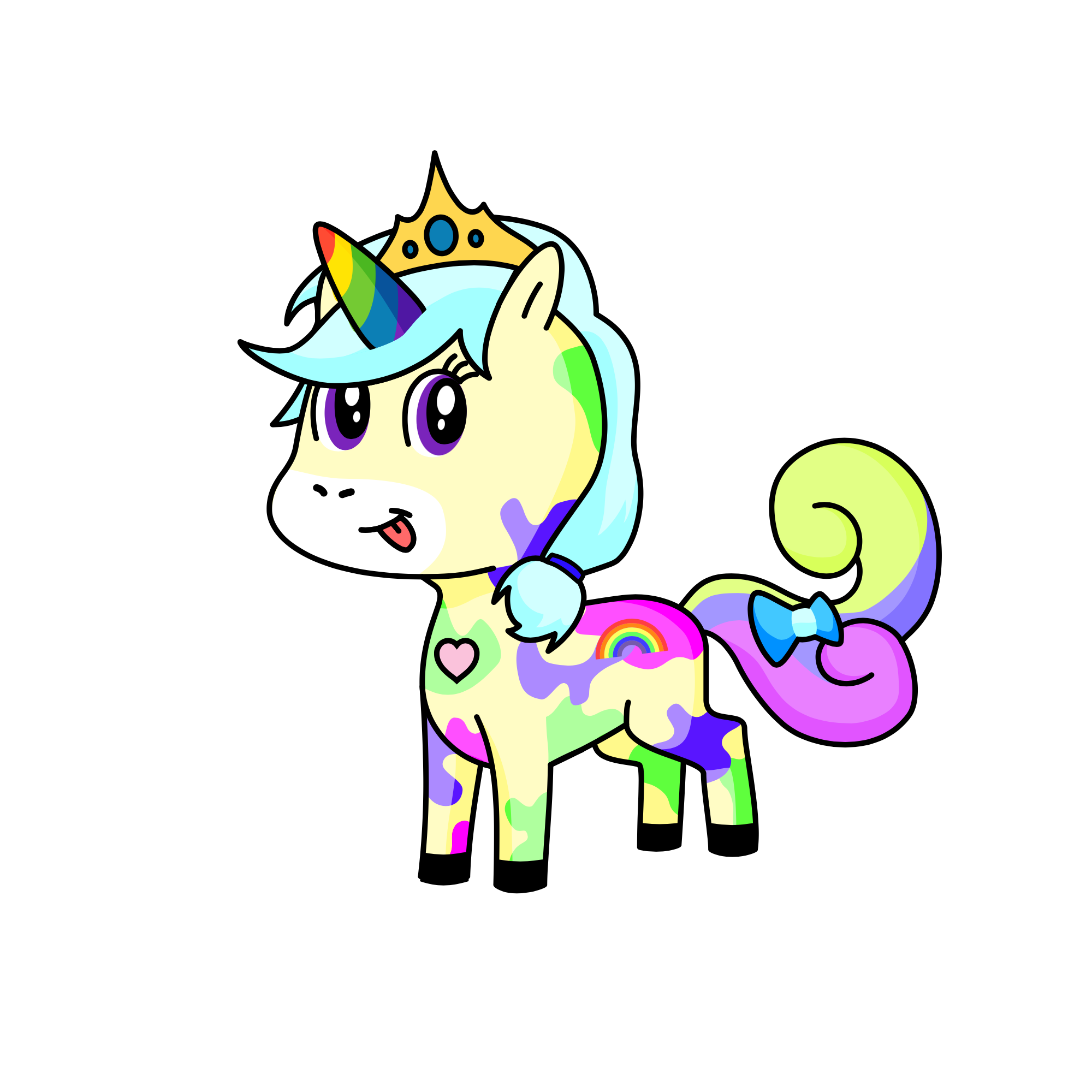 Rainbow , the unicorn