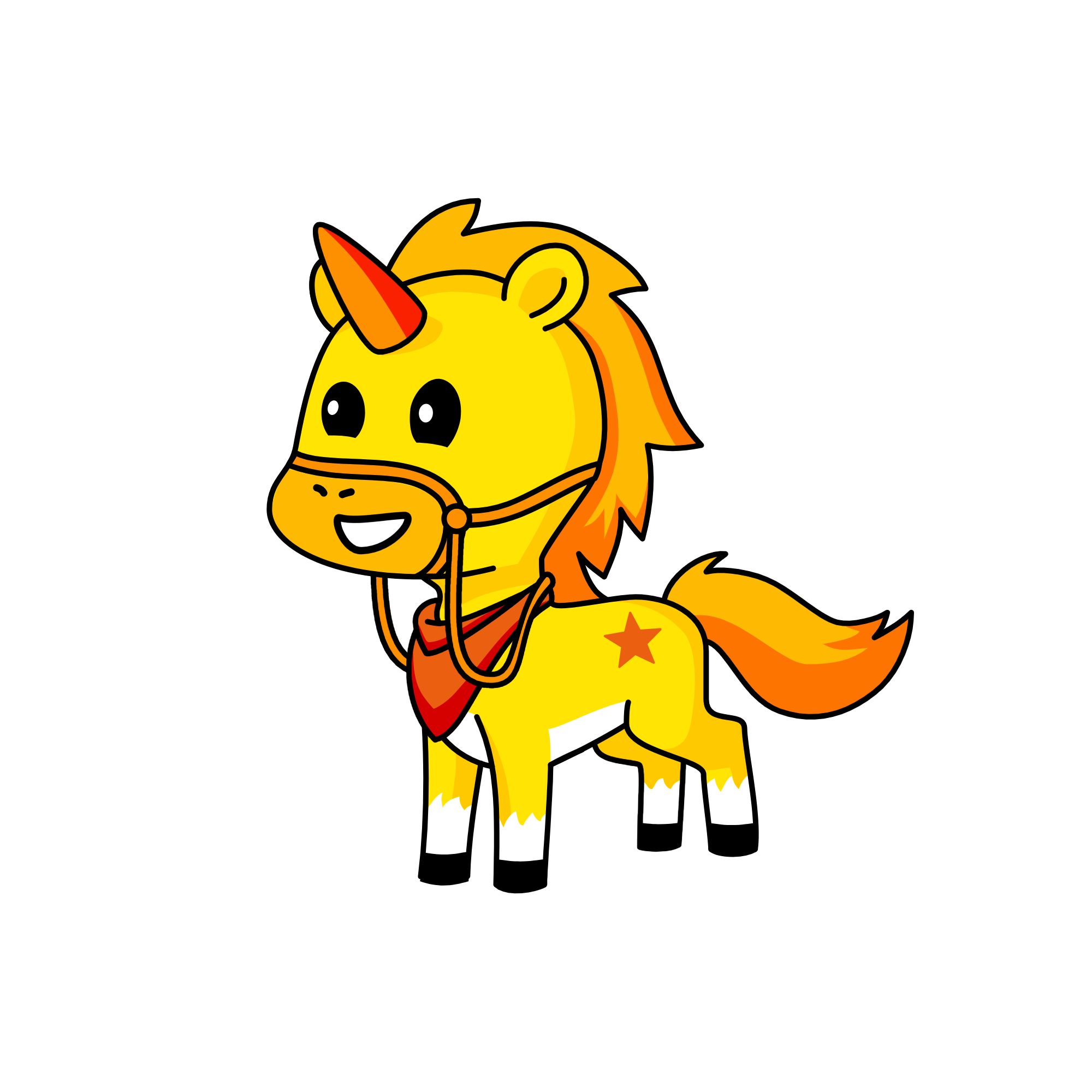 Cowboy's horse, the unicorn