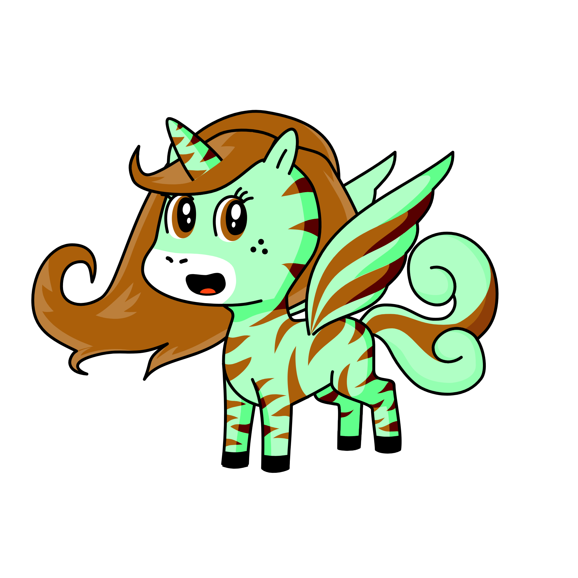 mint chocolate, the unicorn