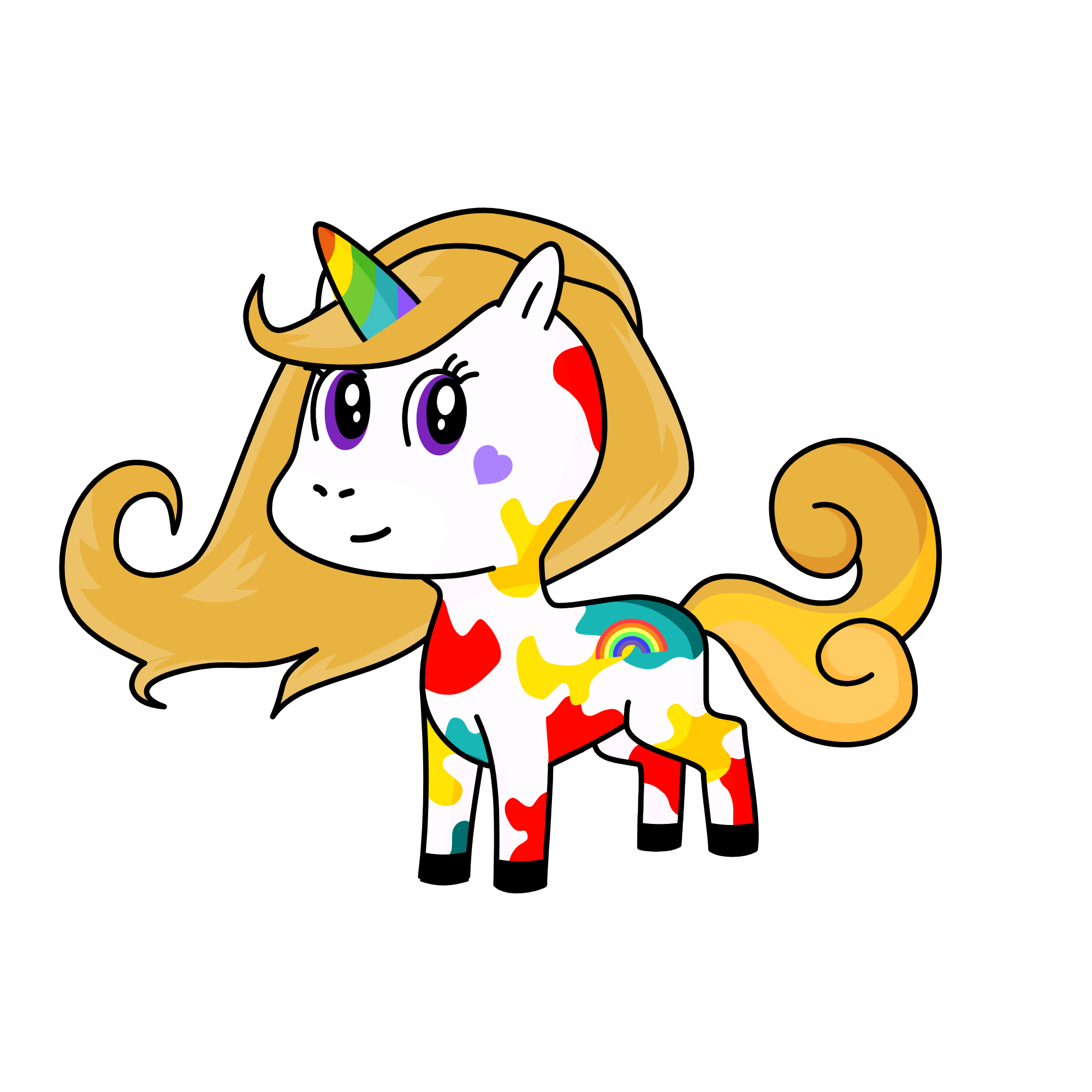 rainbow, the unicorn